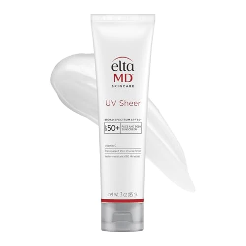 Reliable EltaMD UV Sheer Face and Body Sunscreen SPF 50 Oil No White Cast Sunscreen for Face and Body Zinc Oxide Formula 3.0 oz Tube Fine Crafted