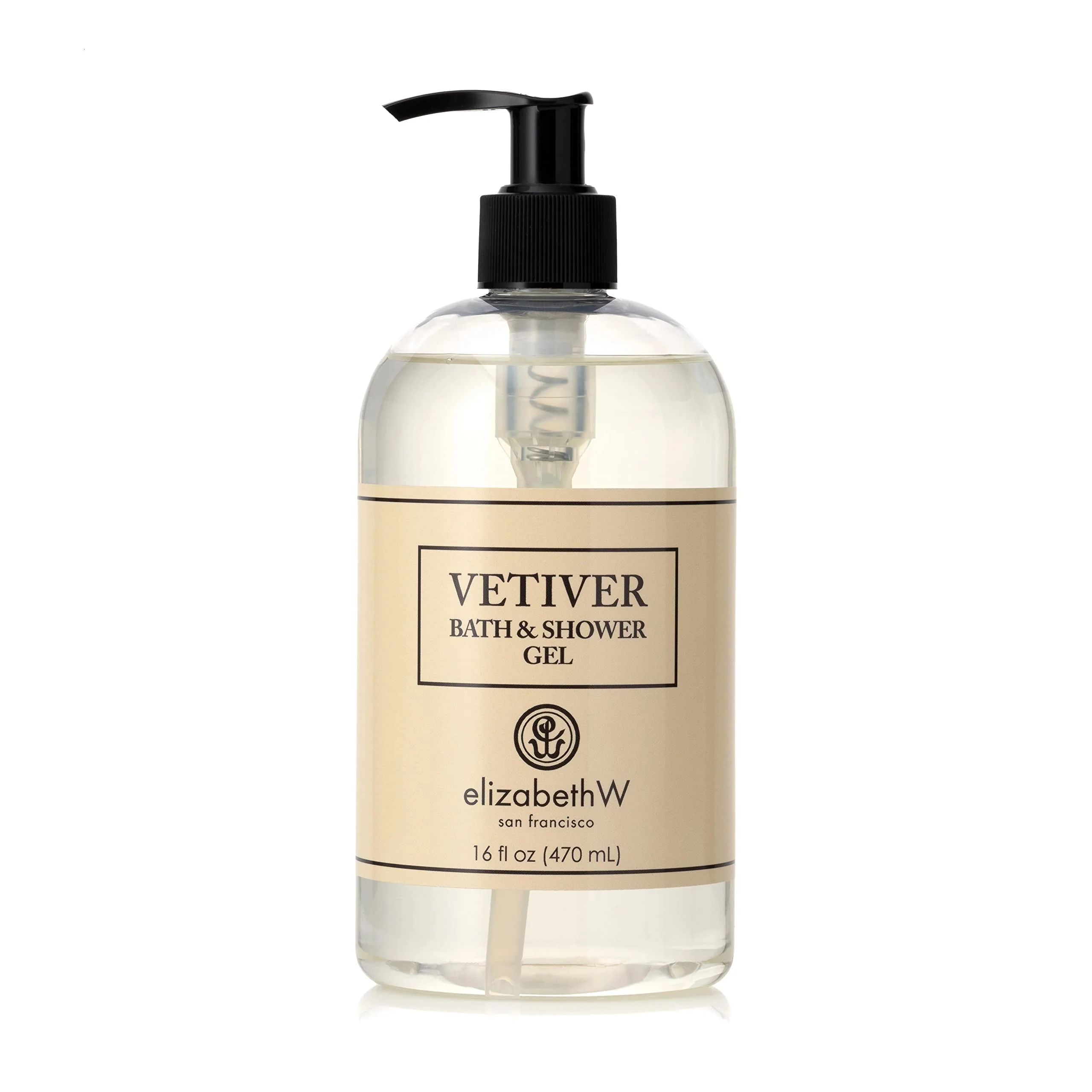 Genuine elizabeth W Vetiver Bath Shower Gel 16 Fluid Ounces Clear Versatile