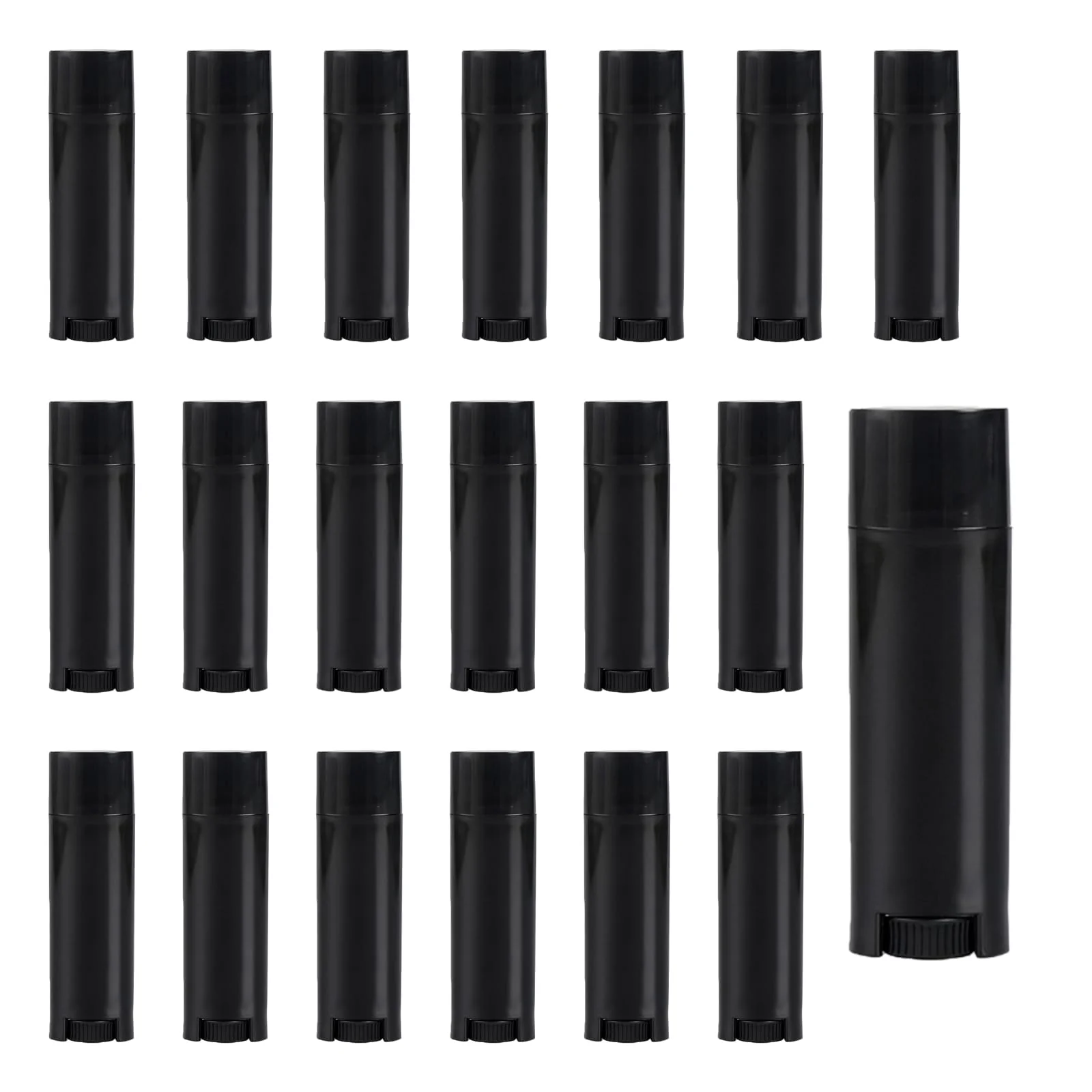 High-Quality erioctry 4.5g 0.15oz Empty Refillable Plastic DIY Lipstick Lip Balm Lip Gloss Tubes Holder Containers Oval Deodorant Crayon Tube Pipe Bottle Case Sustainable