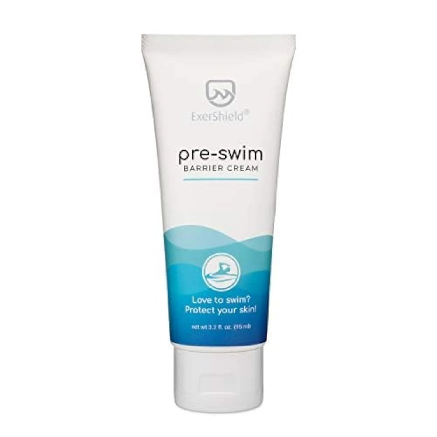 Reusable Exershield Pre-Swim Lotion -Barrier Cream for Swimmers - Protects Skin from the drying and itchy effects of pool and spa water Safe