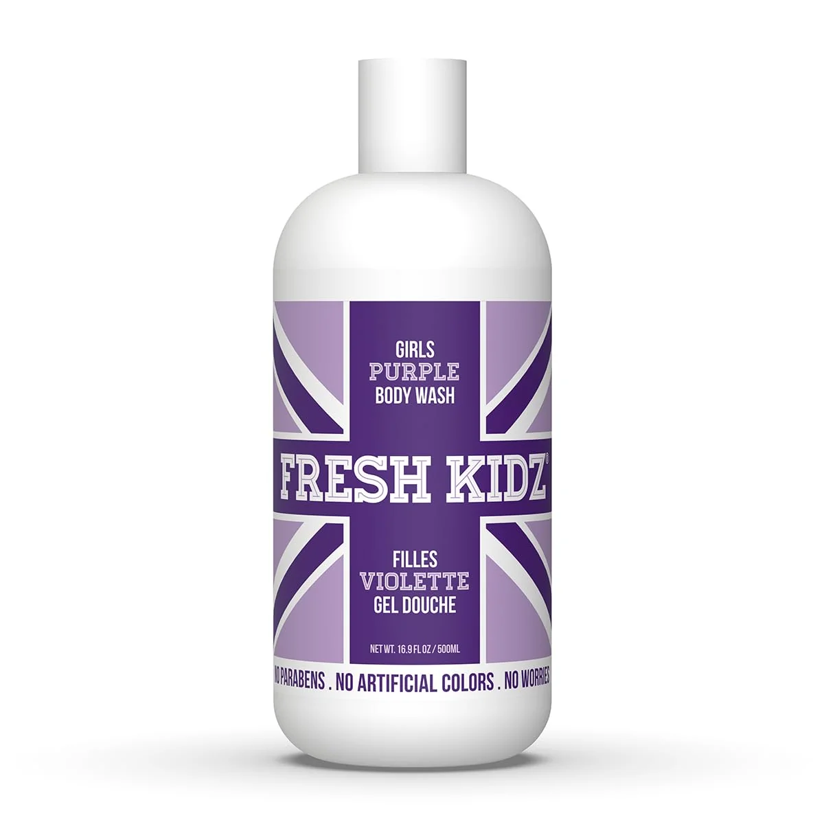 Reliable Fresh Kidz Body Wash for Kids and Teens - Gentle Bath and Shower Cleanser for All Skin Types - Girls Purple 16.9 Fl. oz. Authentic