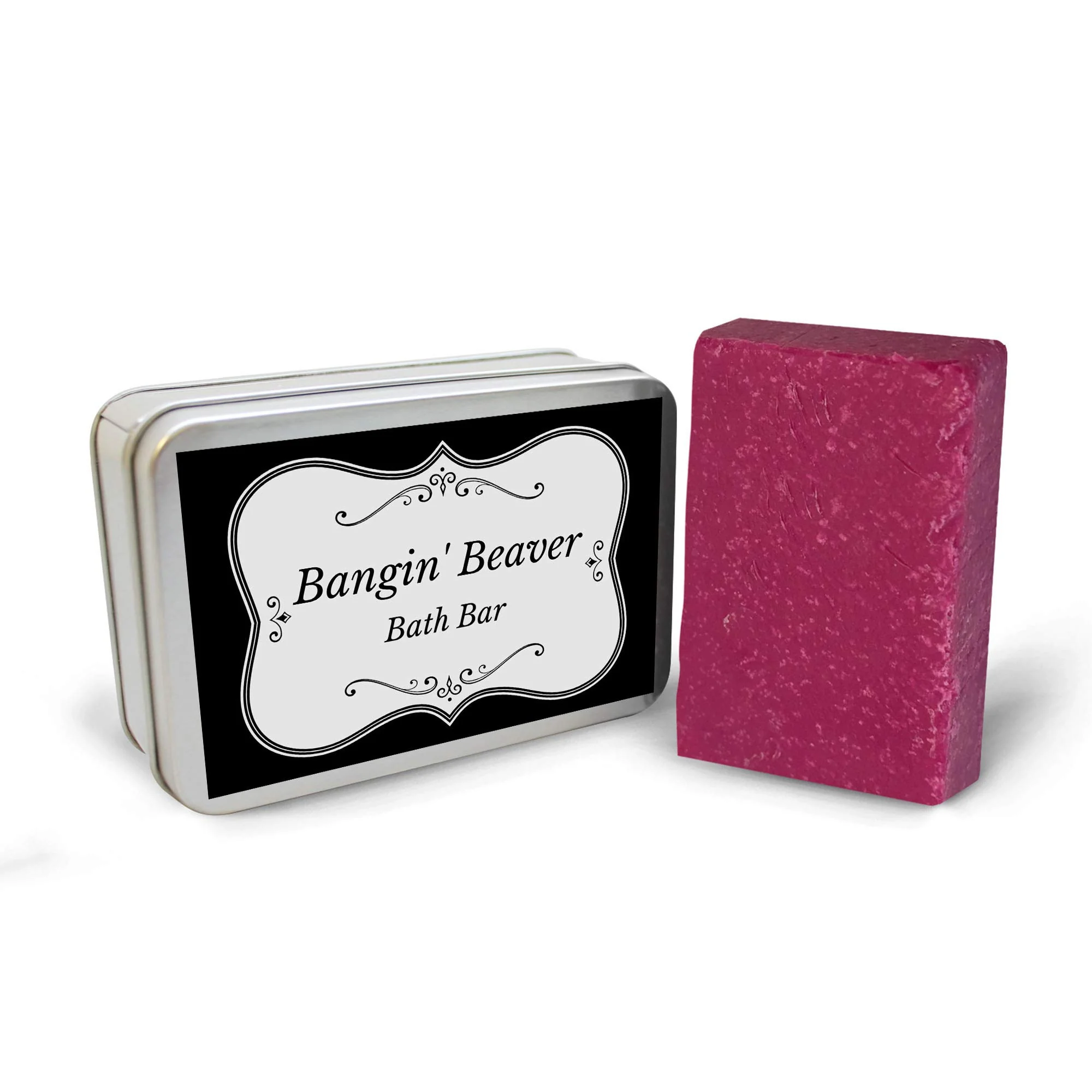 Easy-to-Use Gears Out Banging Beaver Bath Bar - Luxury Bath Soap for Women - Handmade novelty soap Pink Made in the USA Verified