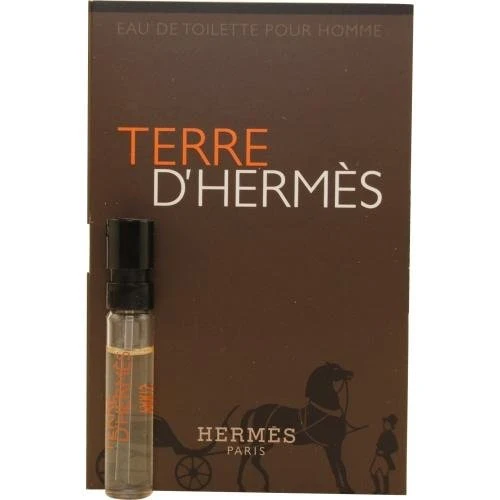Functional Hermes Terre D'Hermes Eau de Toilette Spray Vial On Card Lightweight