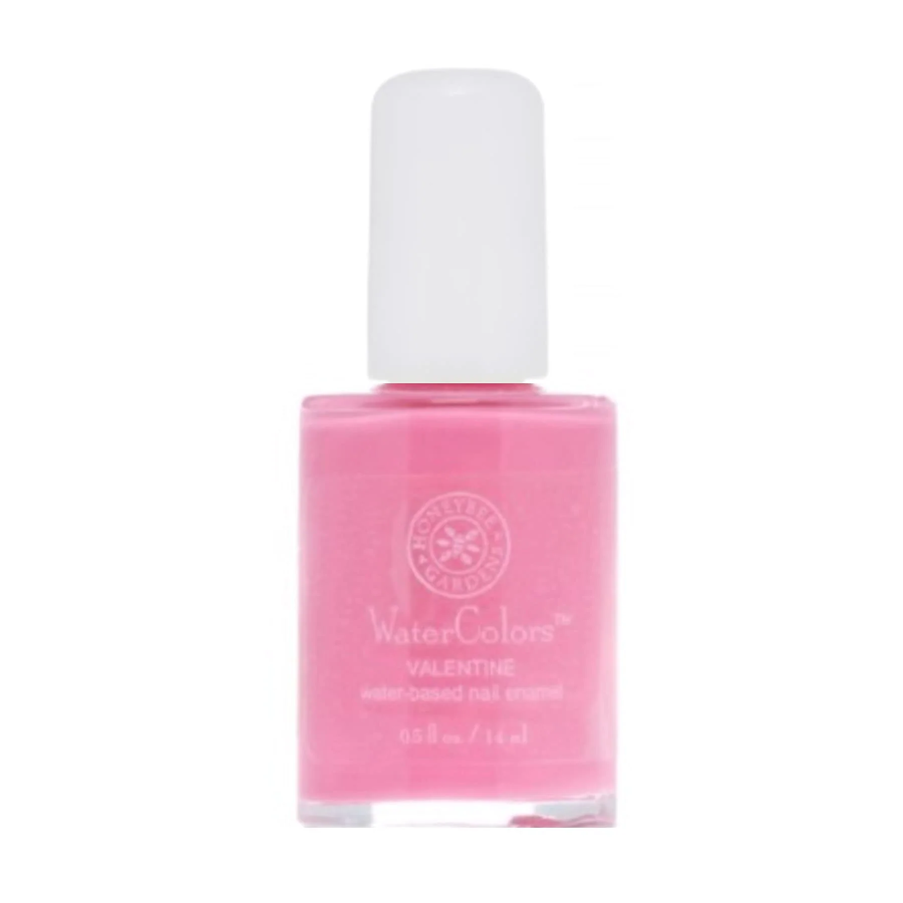 Genuine Honeybee Gardens Water-Based Nail Enamel Valentine Matte True Medium Pink Eco-Friendly Odorless Vibrant Polish 0.5 fl oz Contemporary