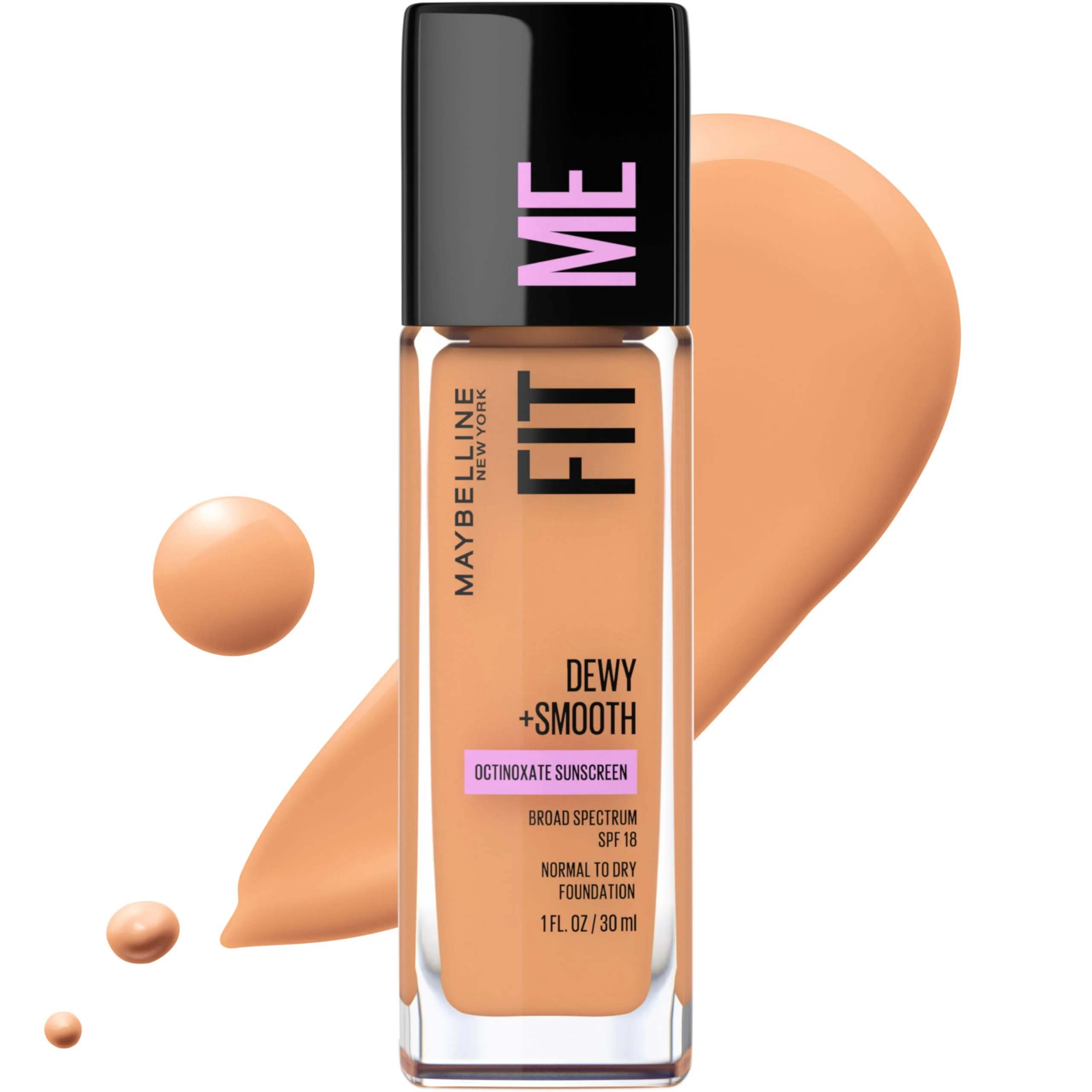 Exceptional Maybelline Fit Me Dewy Smooth Liquid Foundation Makeup Warm Honey 1 Count Packaging May Vary Durable