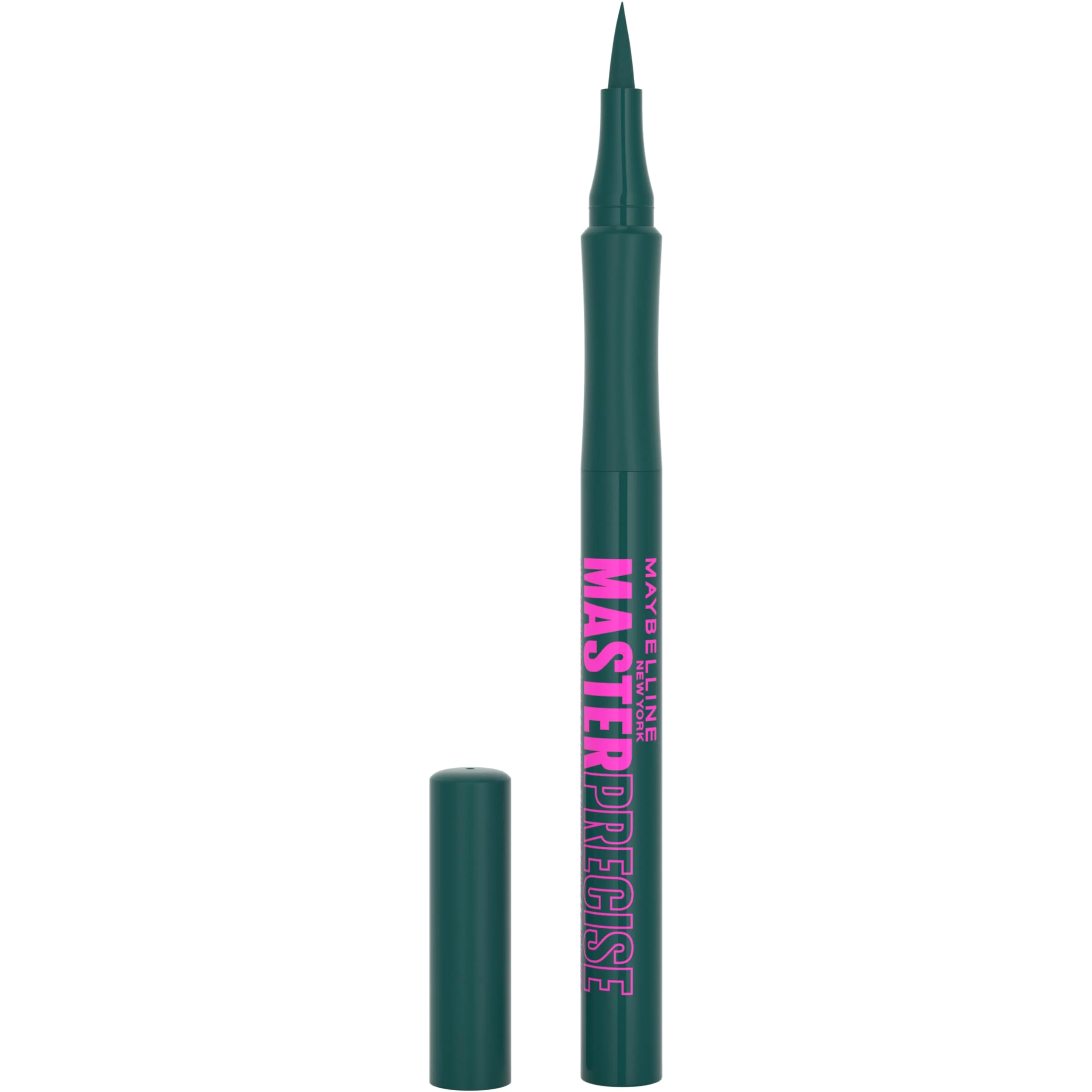 Sustainable MAYBELLINE Master Precise All Day Liquid Eyeliner Waterproof Eyeliner Makeup for up to 30HR Wear Emerald Green 1 Count Breathable