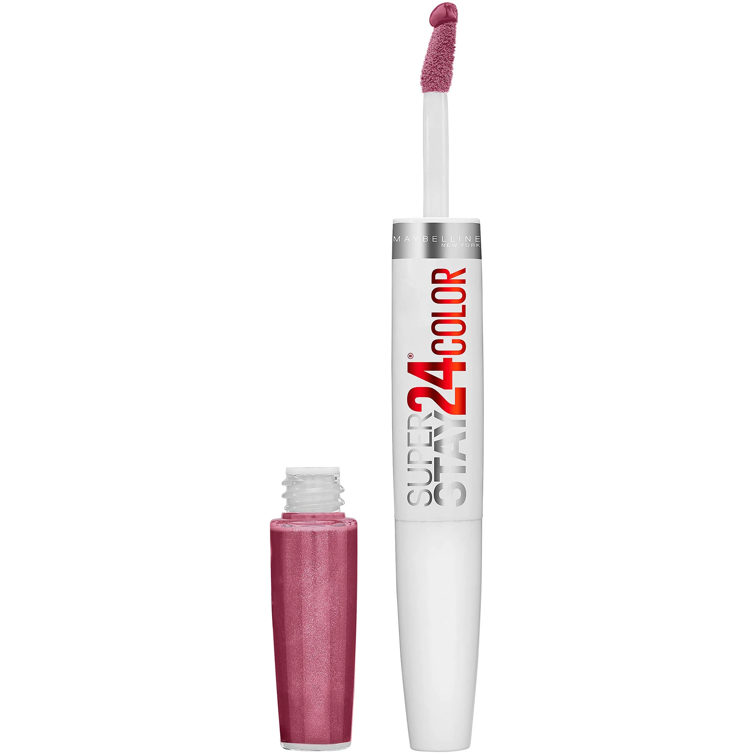 Prestigious Maybelline Super Stay 24 2-Step Liquid Lipstick Makeup Long Lasting Highly Pigmented Color with Moisturizing Balm Frozen Rose Mauve Pink 1 Count Environmentally Friendly