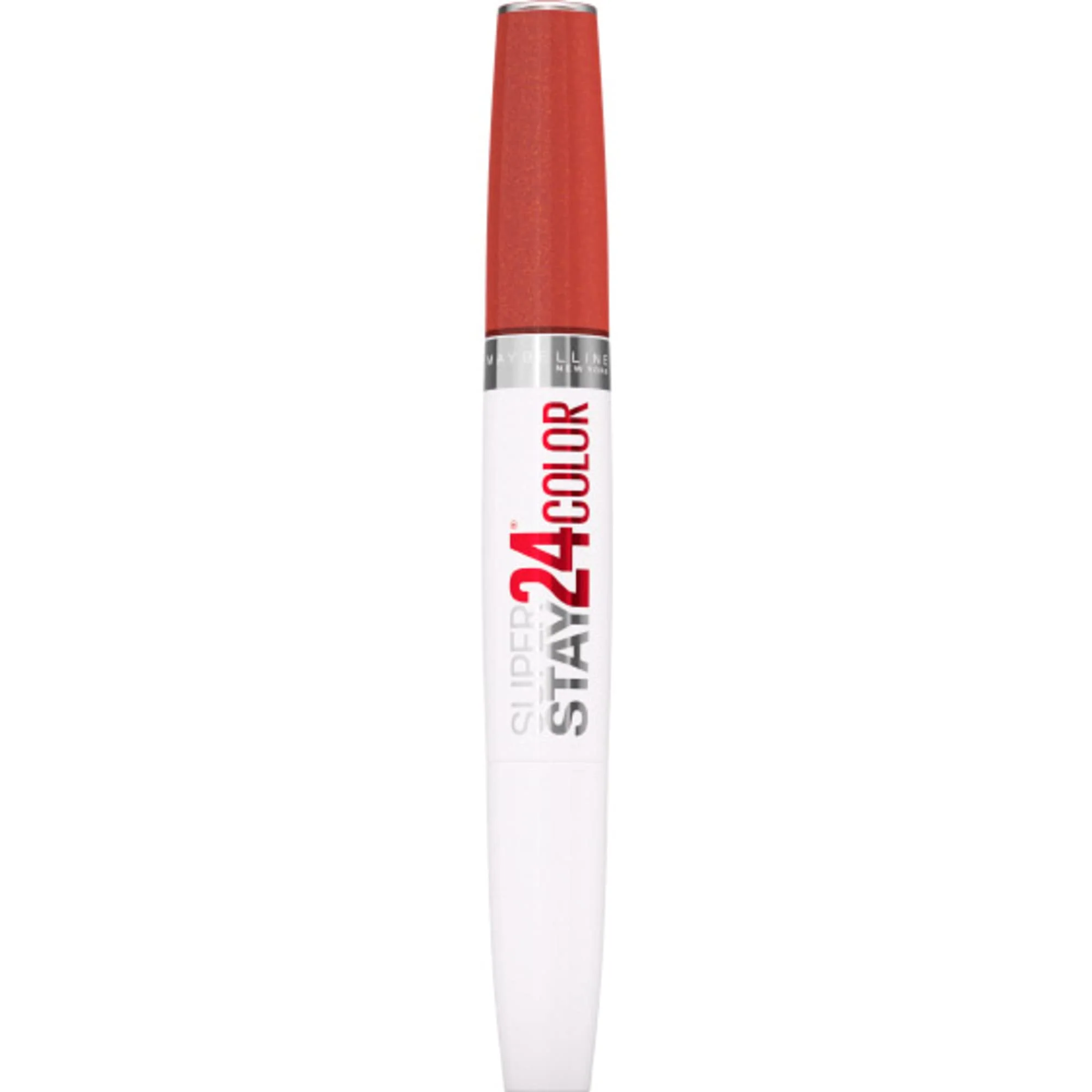 Clean MAYBELLINE Super Stay 24 2-step Long Lasting Liquid Lipstick and Lip Balm 915 Sultry Amber 1 count Innovative