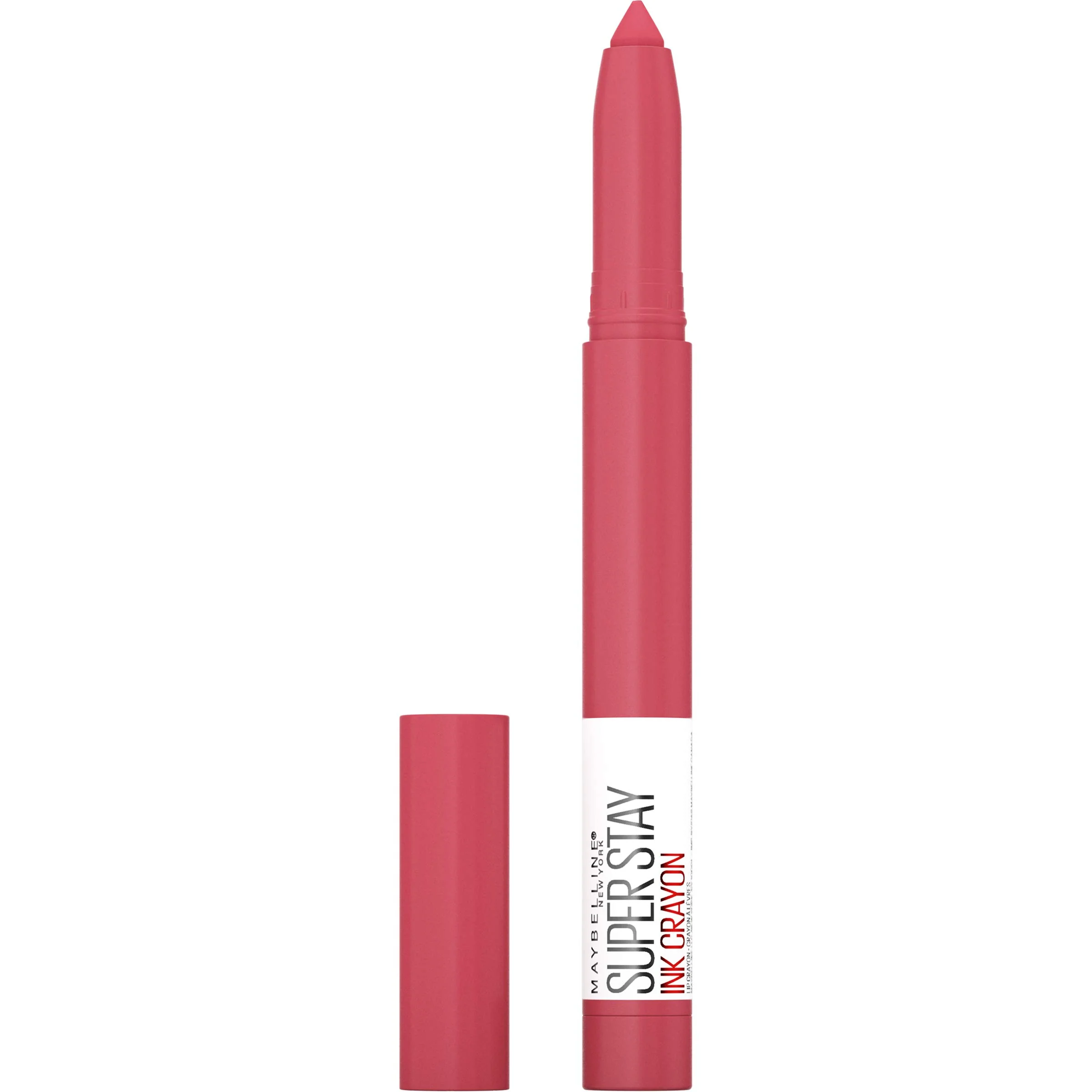 Healthy Maybelline Super Stay Ink Crayon Lipstick Makeup Precision Tip Matte Lip Crayon with Built-in Sharpener Longwear Up To 8Hrs Change Is Good Rose World-Class