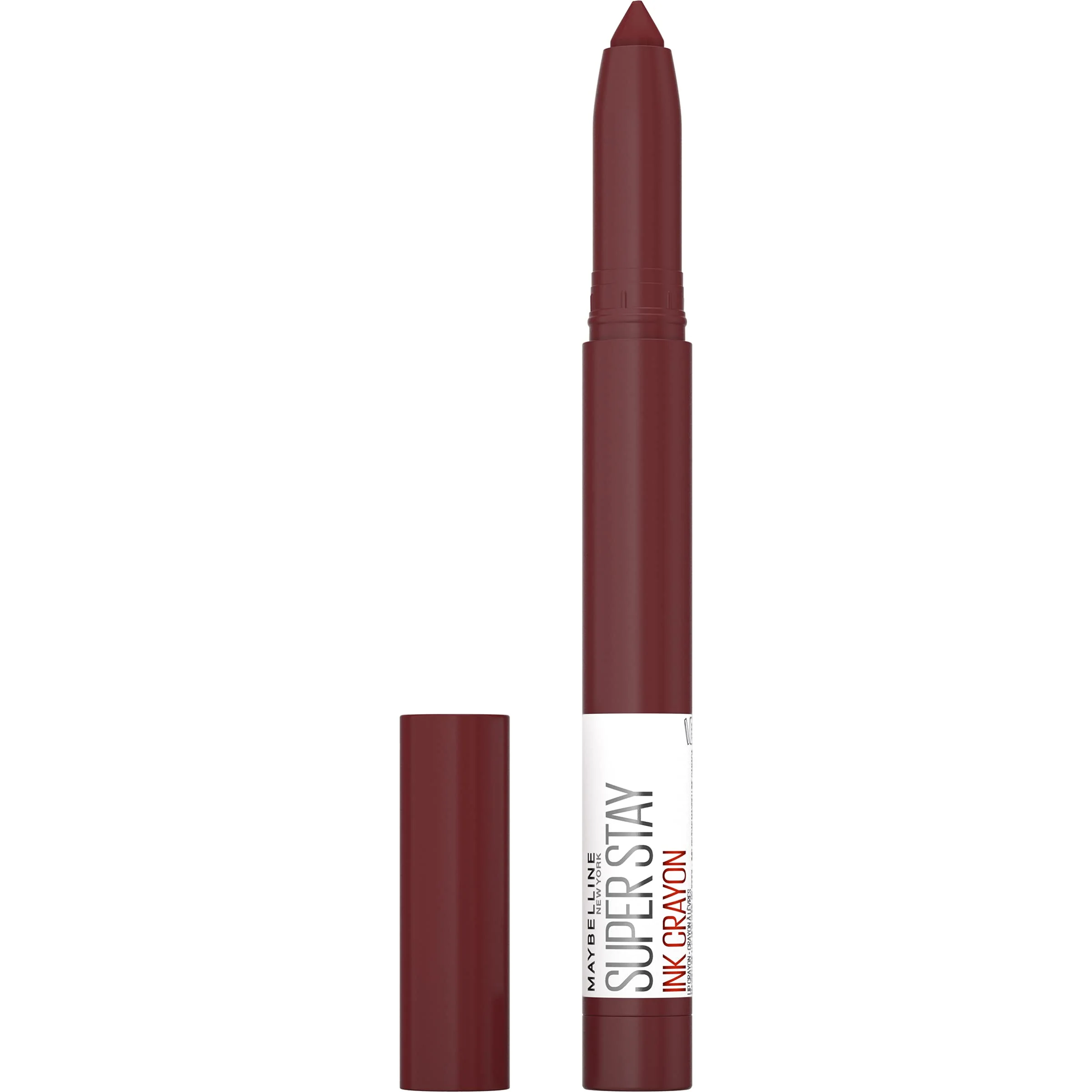 Classic Maybelline Super Stay Ink Crayon Matte Longwear Lipstick Makeup 165 Drive The Future 0.04 oz Long-Lasting