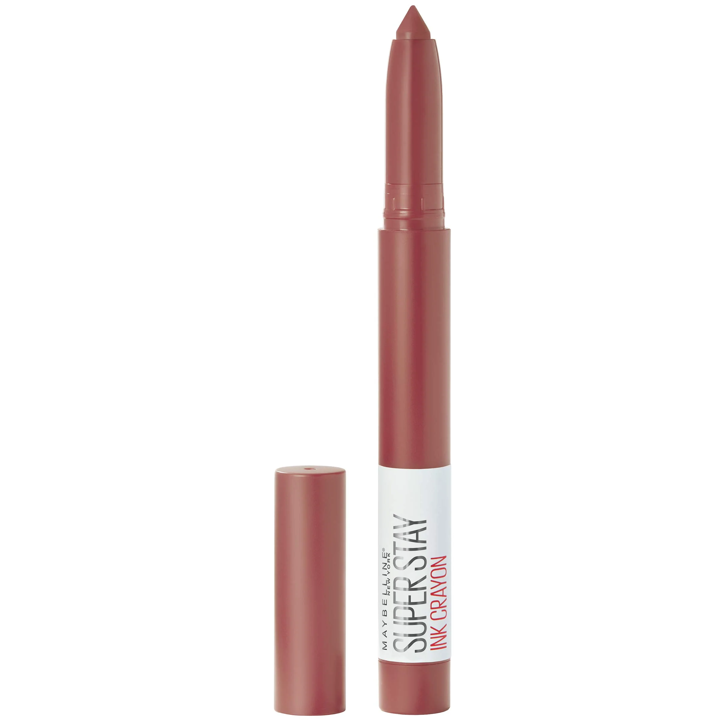 Premium Material Maybelline Super Stay Ink Crayon Lipstick Makeup Precision Tip Matte Lip Crayon with Built-in Sharpener Longwear Up To 8Hrs Enjoy The View Red Long-Lasting