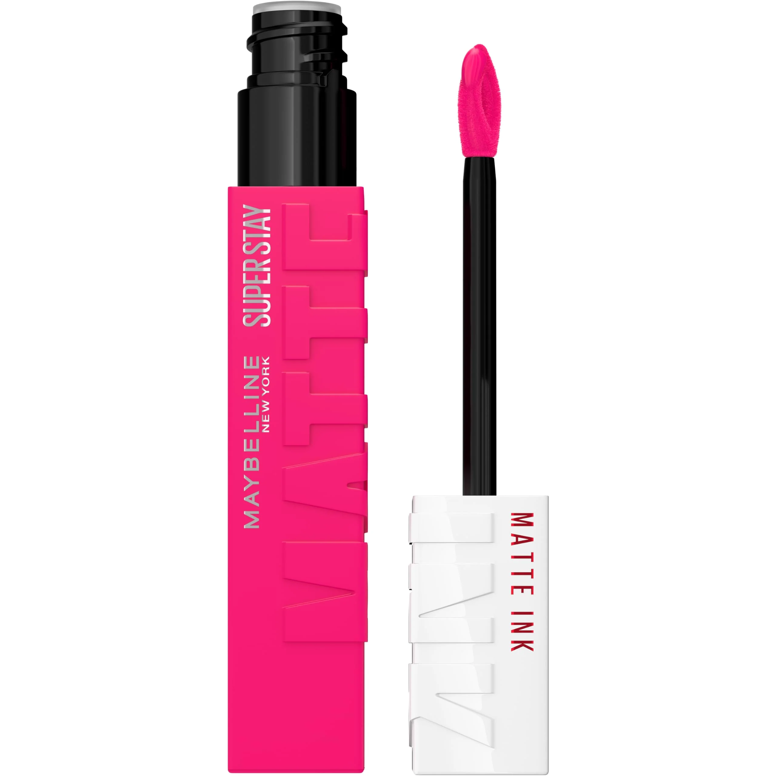 Sophisticated Maybelline Super Stay Matte Ink Liquid Lipstick Makeup Long Lasting High Impact Color Up to 16H Wear Romantic Vivid Pink 1 Count Packaging May Breathable