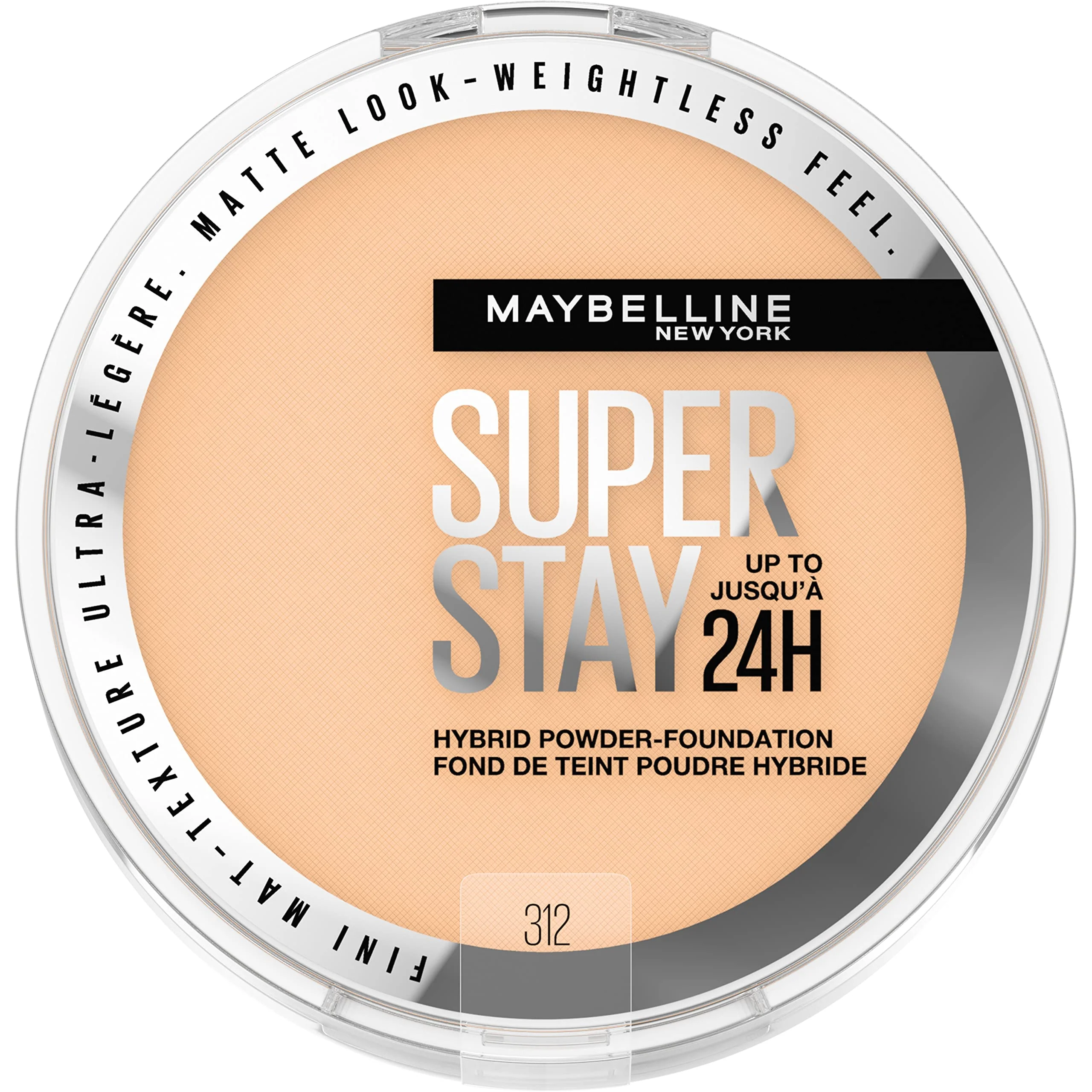 Easy-to-Use Maybelline Super Stay Up to 24HR Hybrid Powder-Foundation Medium-to-Full Coverage Makeup Matte Finish 312 1 Count Trusted