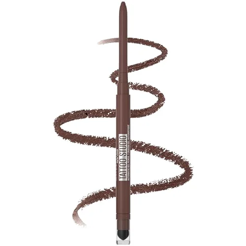 Dependable Maybelline Tattoo Studio Automatic Gel Pencil Waterproof Eyeliner Blendable Smudge Resistant Matte Eyeliner For Up To 36HR Wear Expressotini Expertly Made