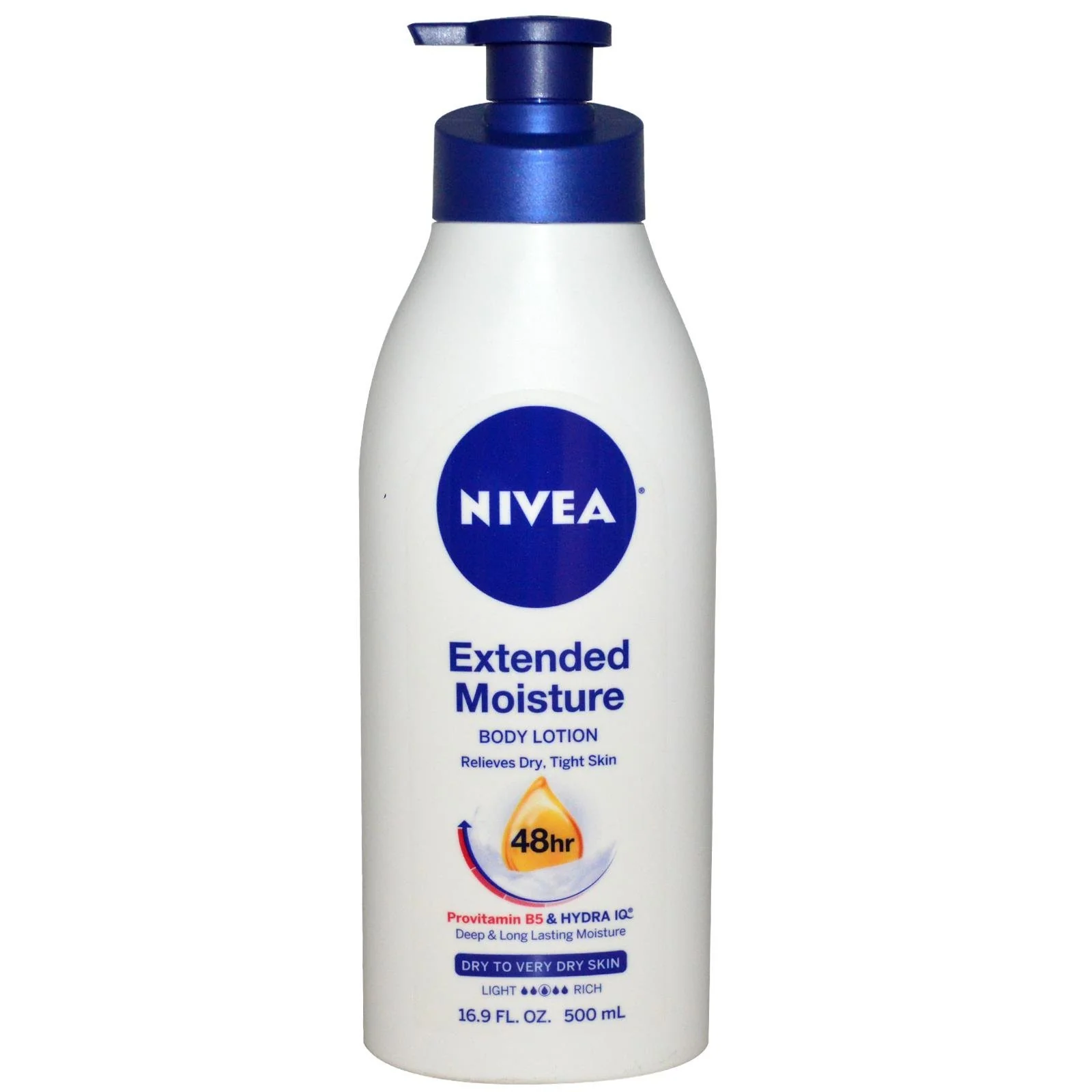 Effective Nivea Lotion Extended Moisture 48Hr 16.9 Ounce Pump Dry to Very Dry Skin 500ml 3 Pack Casual