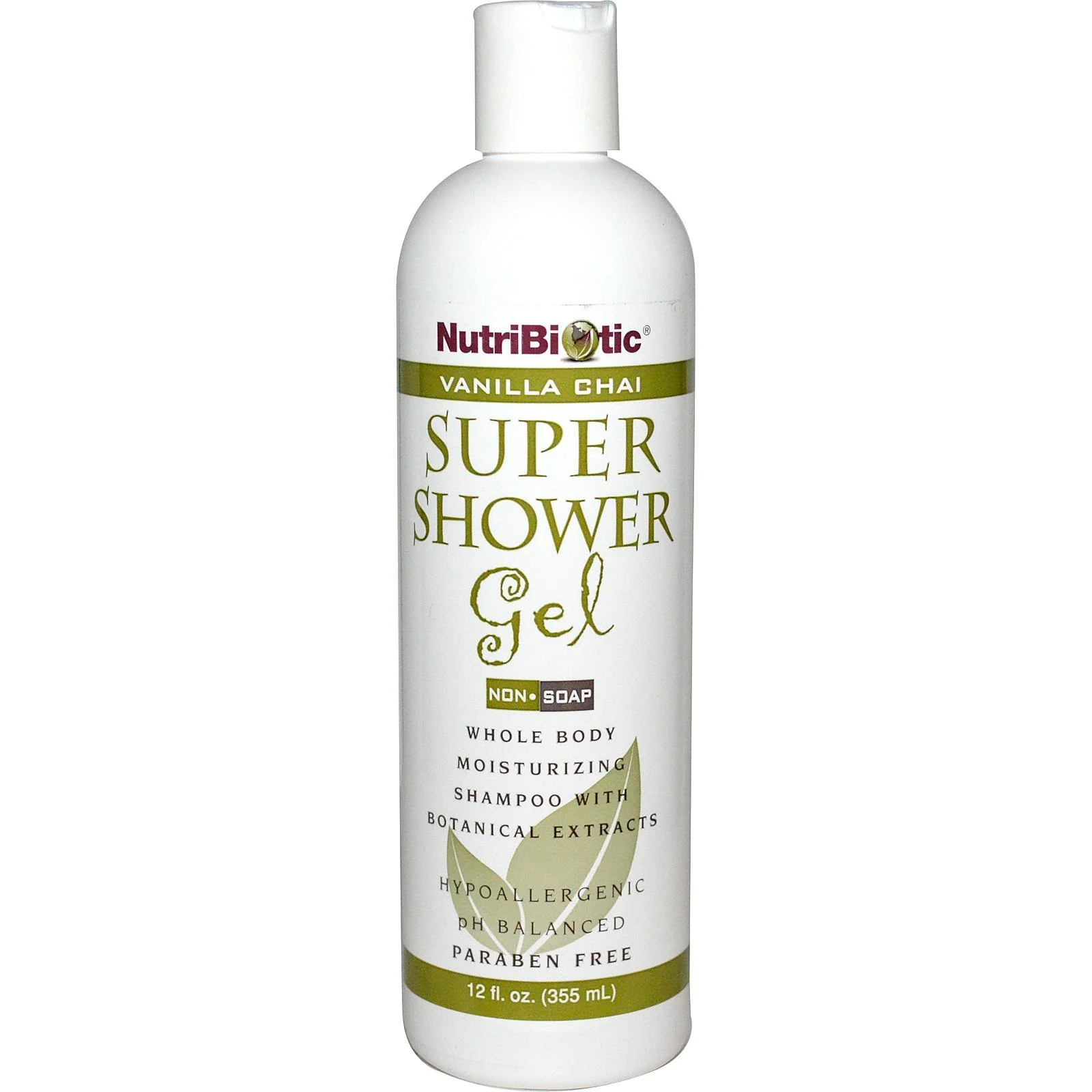 Casual Nutribiotic Super Shower Gel Vanilla Chai 12 Fluid Ounce Quality