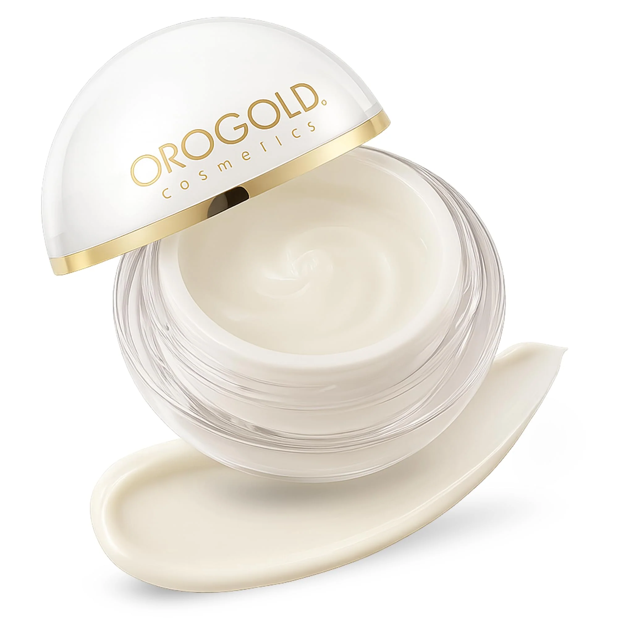 Crafted Orogold White Gold Day Moisturizer - 24k Gold Deep Moisturizer with White Tea Chamomile Shea Butter Vitamin C and E - 1.6 Oz Certified