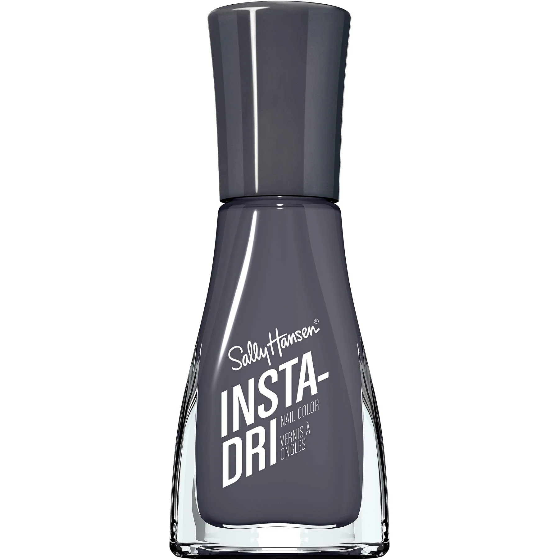 Enhanced Sally Hansen Insta-Dri Grease Lightening Quick Dry Long Lasting Opaque Shiny Black Nail Polish Excellent