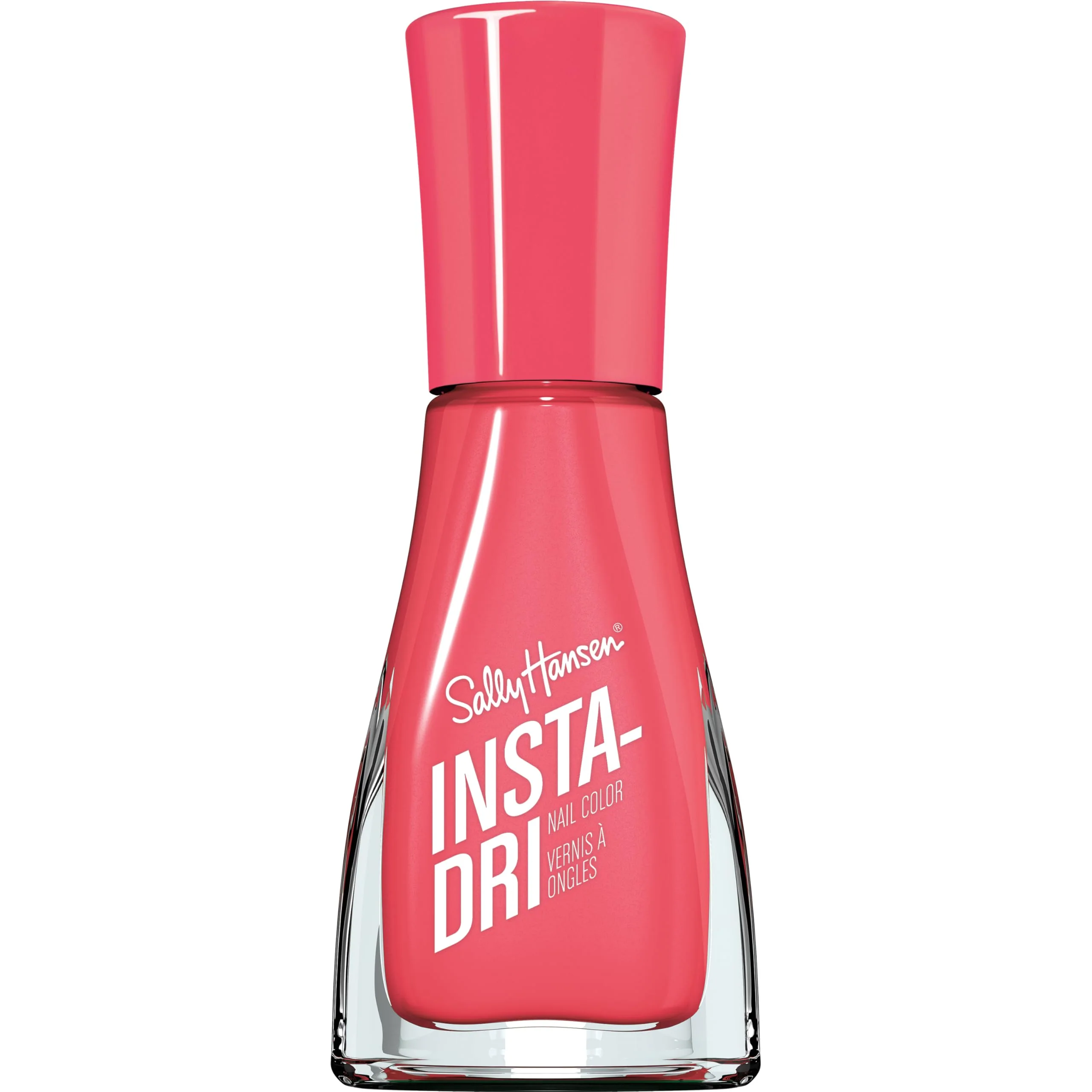 Comfortable Sally Hansen Insta-Dri Nail Polish Quick Dry Long Lasting Streak- Shine Shiny 333 Peachy Breeze Pink Nail Color Relaxed