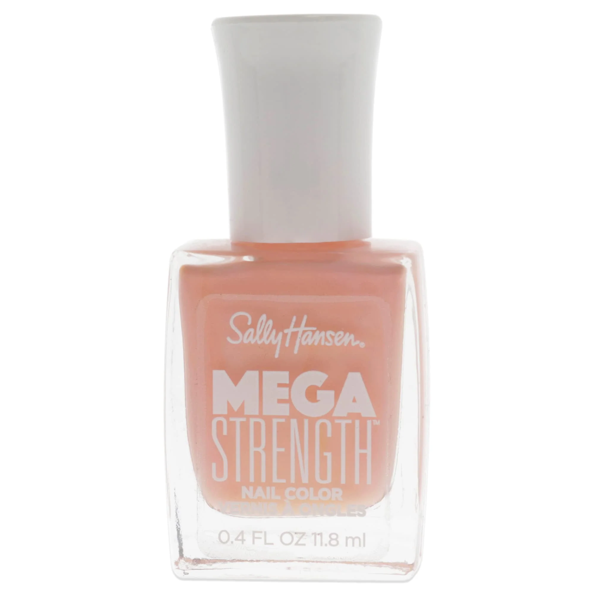 Premium Sally Hansen Mega Strength Nail Color I Ap-peach-iate You .4 Fl Ounce Jewel Very Cheery 0.4 Fl Ounce Prestigious