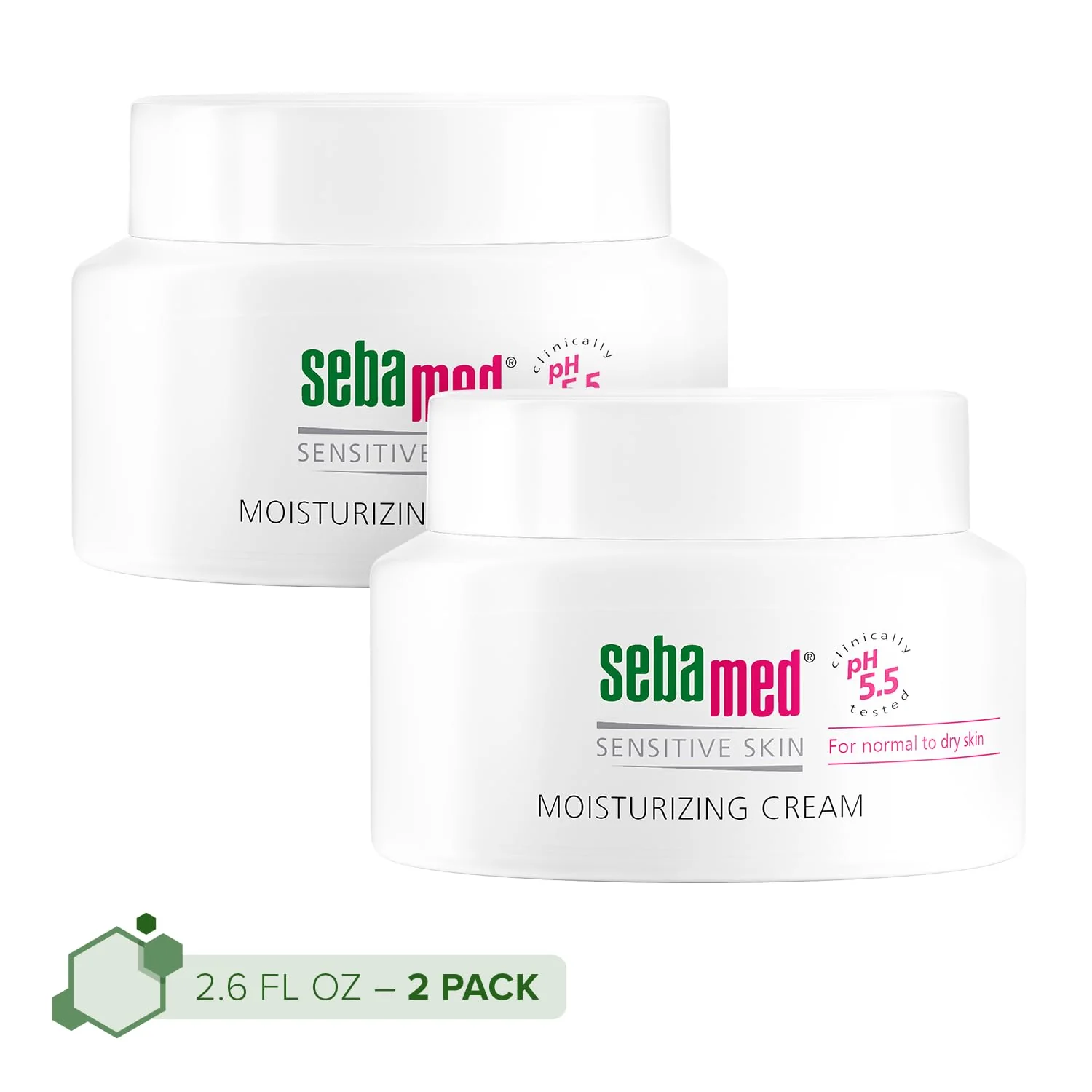 Reliable SEBAMED Moisturizing Face Cream for Sensitive Skin Antioxidant pH 5.5 Vitamin E Hypoallergenic 2.6 Fluid Ounces 75mL Ultra Hydrating Dermatologist Detailed