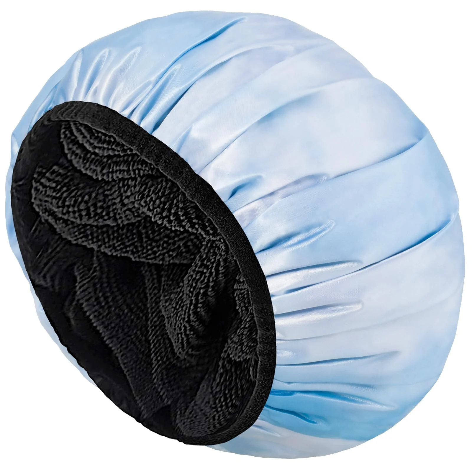 Refined Aquior Shower Caps Terry Lined Shower Cap for Women Reusable Triple Layer Waterproof Bath Cap Extra Large for Women Long Hair Certified