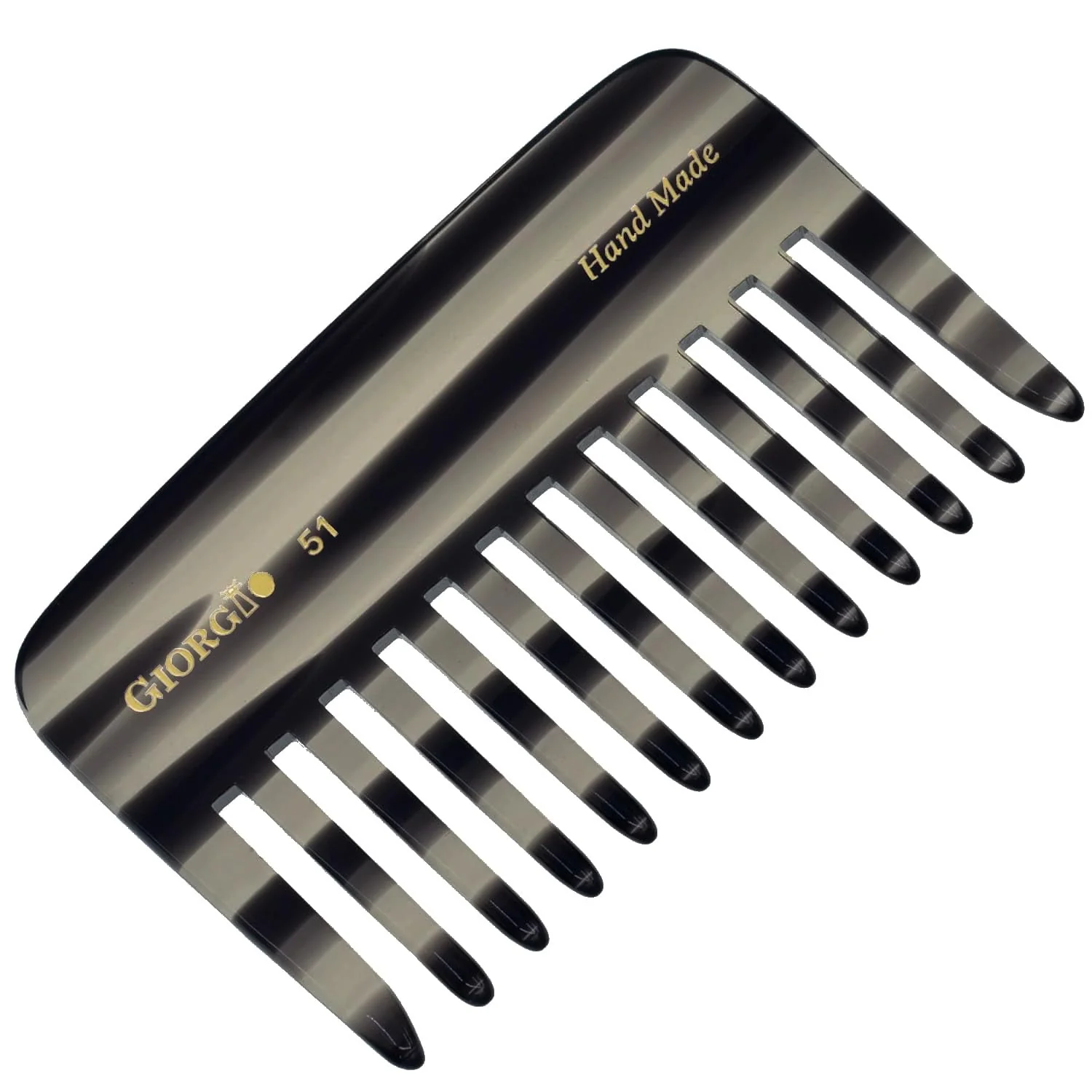 Selected Giorgio G51 Graphite Wide Tooth detangling Combs for Women Wide Teeth Pocket Comb for Thick Curly Wavy Hair. Great For Wet and Dry Everyday Hair Top-Quality