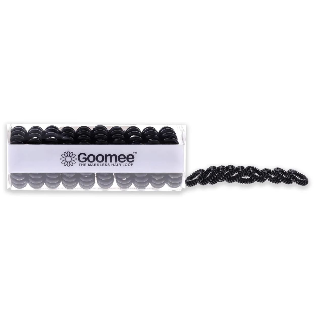 Certified Goomee The Markless Hair Loop - Pack of 10 Black Hair Ties Sophisticated
