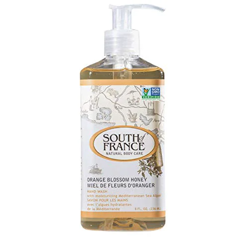 Durable Hand Wash Liquid Orange Blossom Honey 8 Oz by South of France Soaps Pack of 2 Trendy