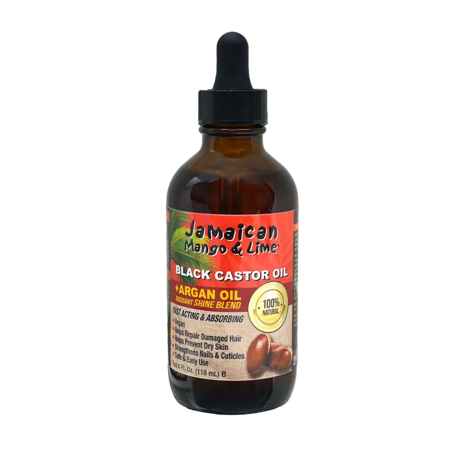 Outstanding Jamaican Mango Lime Black Castor Oil - Hair Scalp Oil for Locs Braids Twists Natural Hair - Strengthens Moisturizes Promotes Hair Growth Minimalist