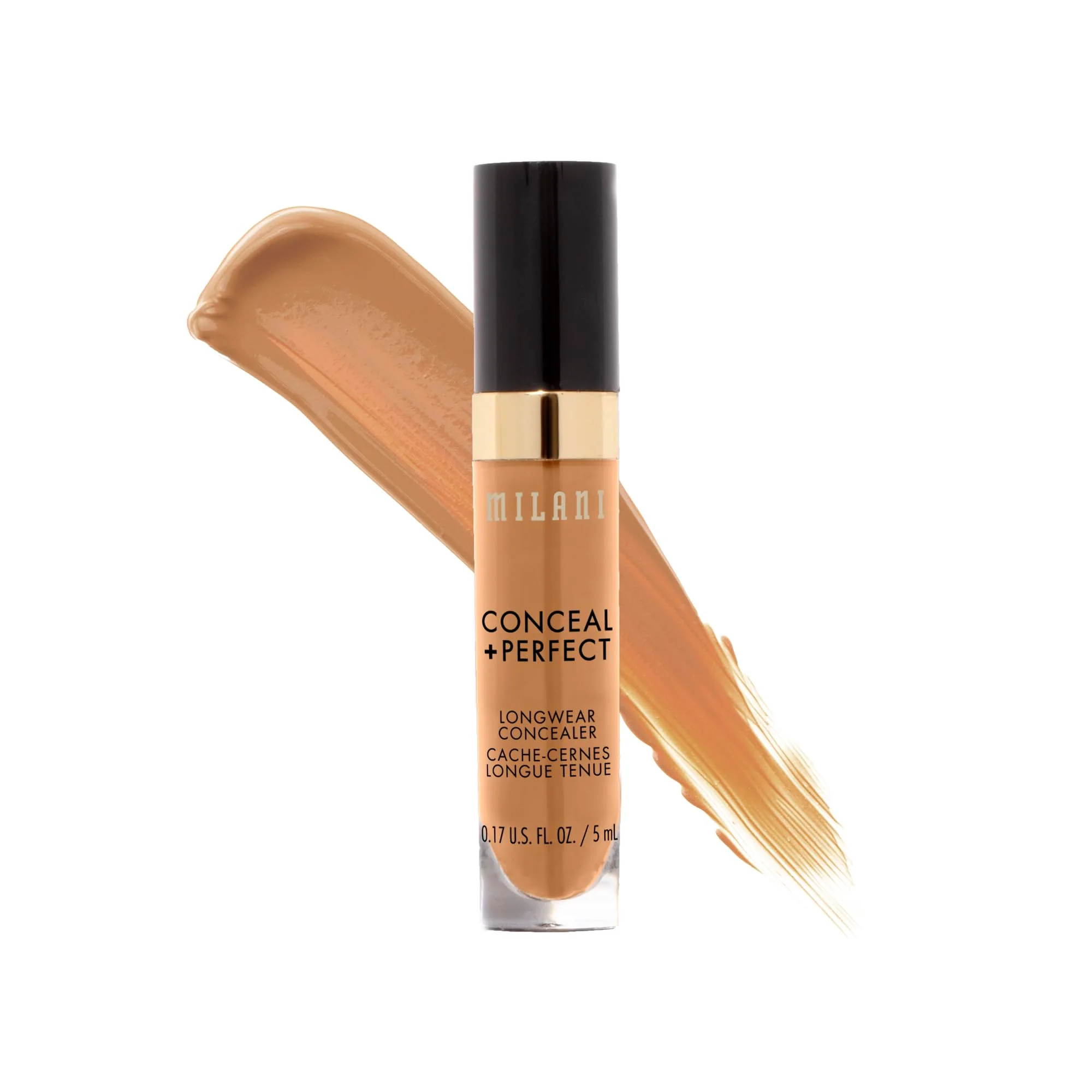 Sustainable Milani Conceal Longwear Concealer - Cool Sand 0.17 Fl. Oz. Vegan Cruelty- Liquid Concealer - Cover Dark Circles Blemishes Skin Trusted