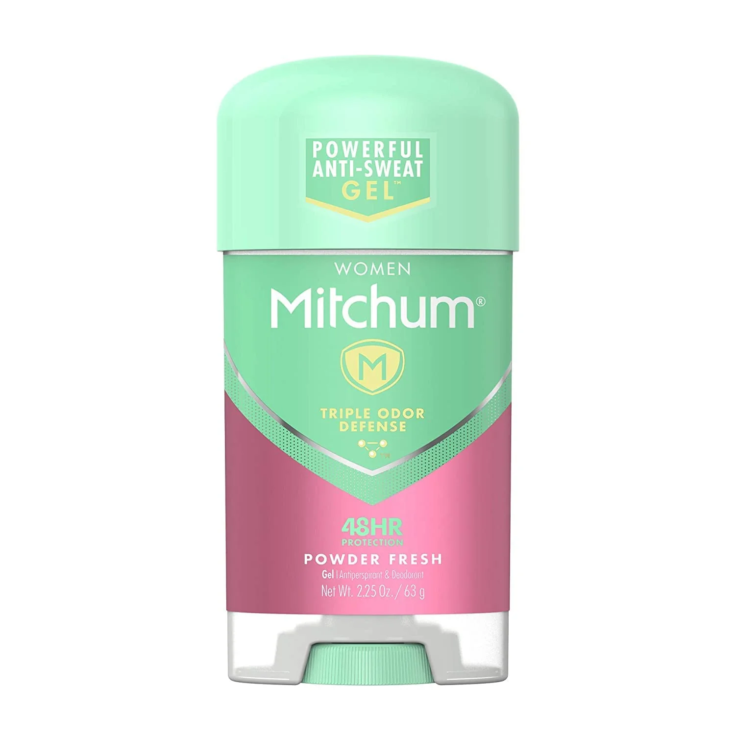 Carefully Designed Mitchum Gel Anti-Perspirant Deodorant Triple Odor Defense for Women Powder Fresh 2.25 Oz - 8 Pack Detailed