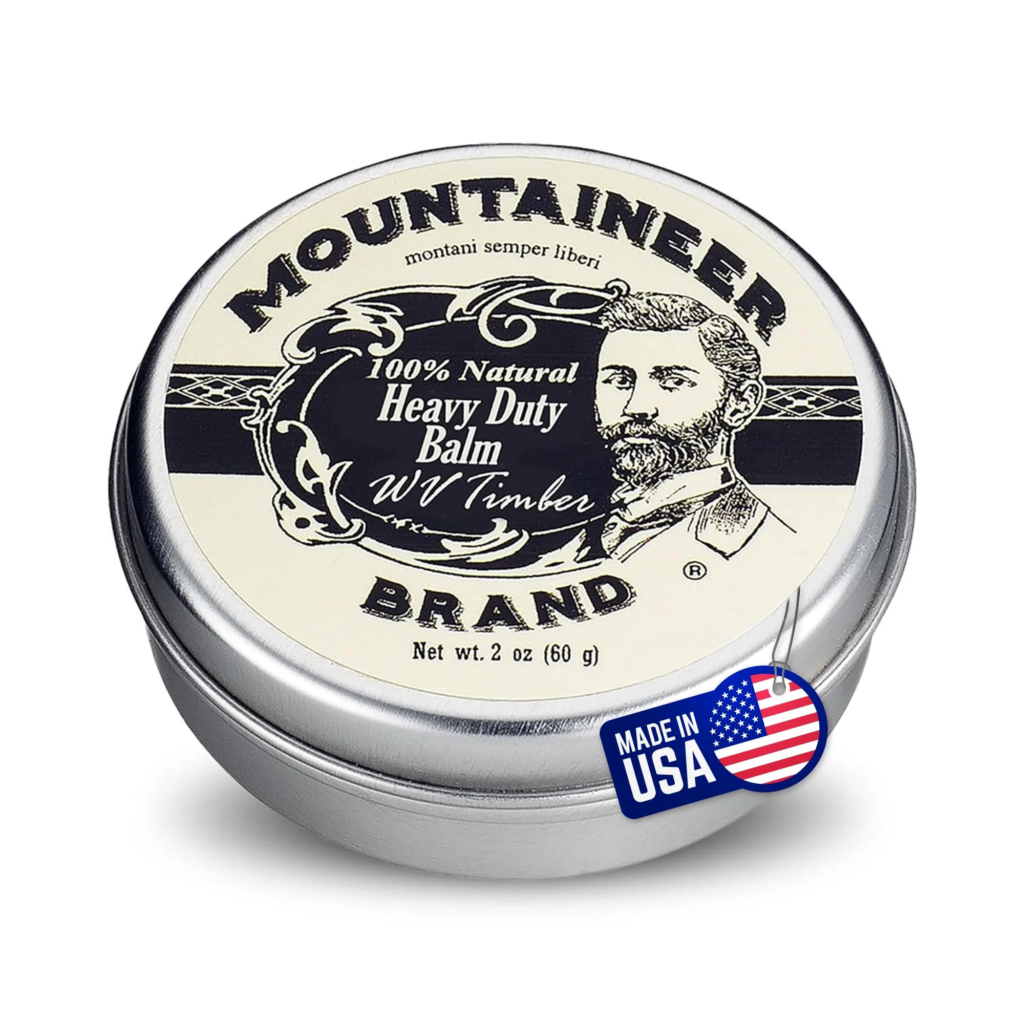 Convenient Mountaineer Brand Natural Heavy Duty Beard Balm Timber Scent Made in West Virginia Beard Tamer Conditions Softens Tames Style 2oz Crafted