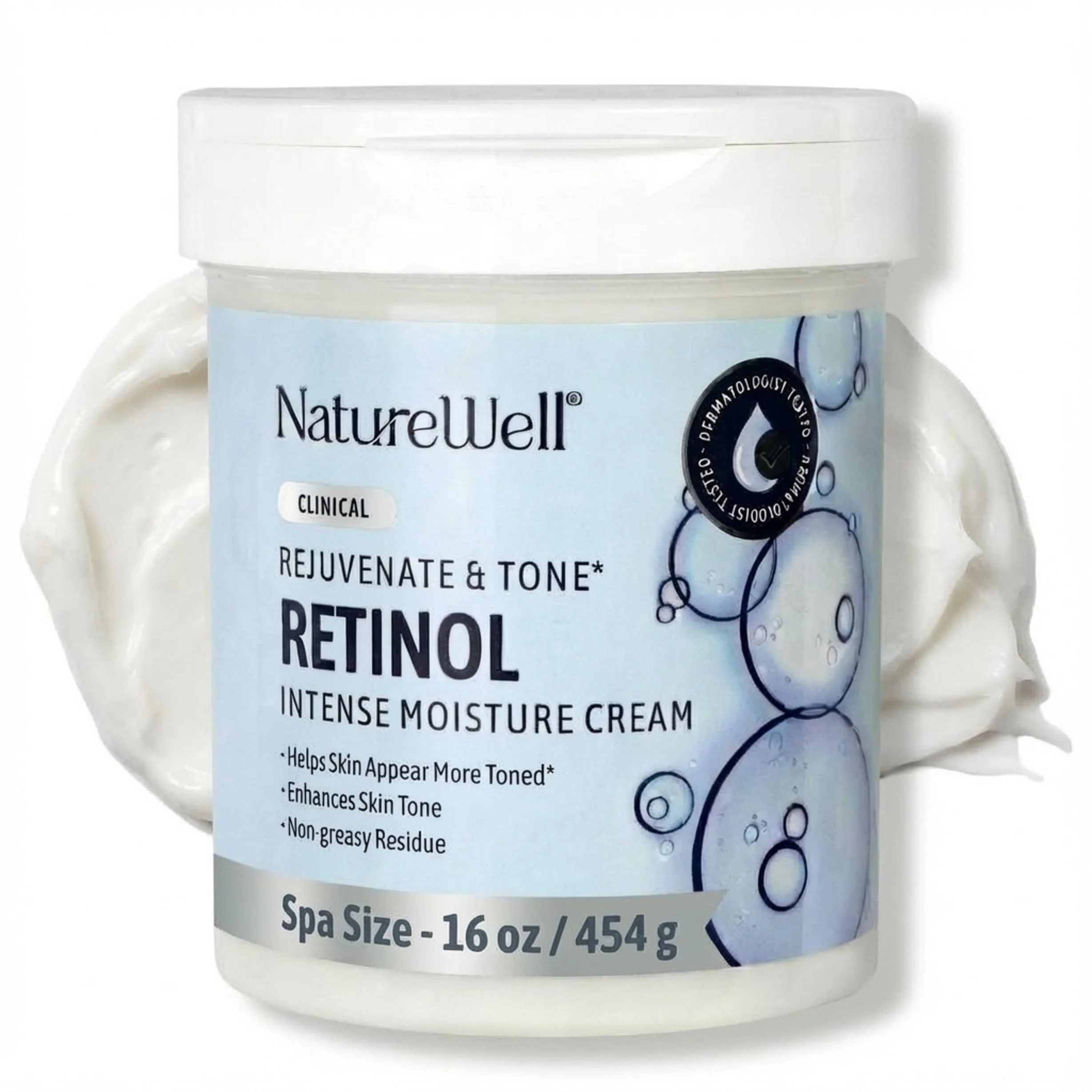 Quality NATURE WELL Clinical Retinol Intense Moisture Cream for Face Body - Anti-Aging Firming Cream for Wrinkles Fine Lines Crepey Skin - Hydrating Stylish