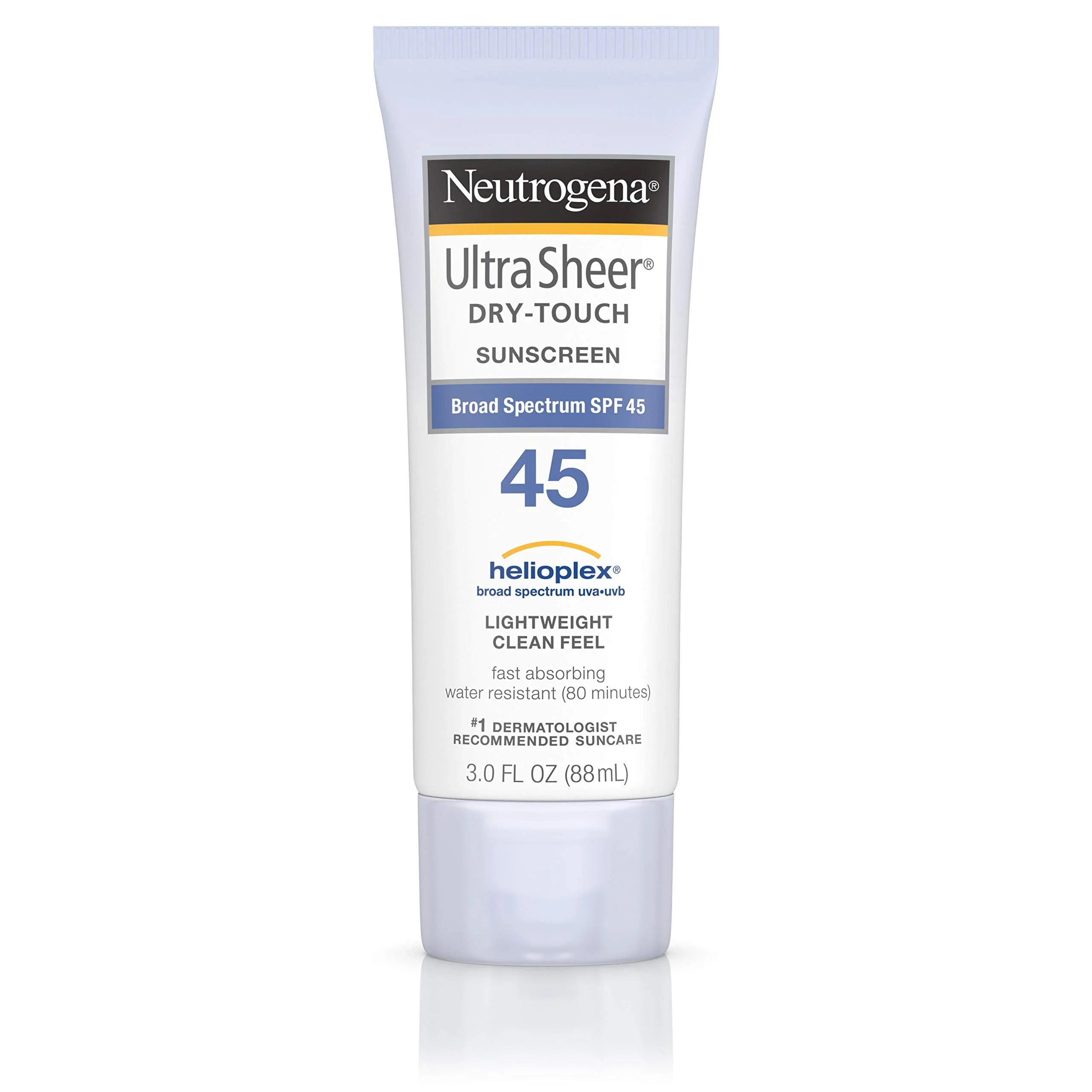 Crafted Neutrogena Ultra Sheer Dry-Touch Water Resistant and Non-Greasy Sunscreen Lotion with Broad Spectrum SPF 45 3 fl. oz Secure