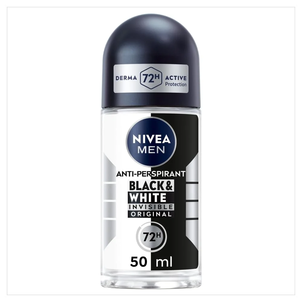 Verified NIVEA 48h Deodorant Roll-on Roll on Invisible for Black white Anti Perspirant 50ml Luxury