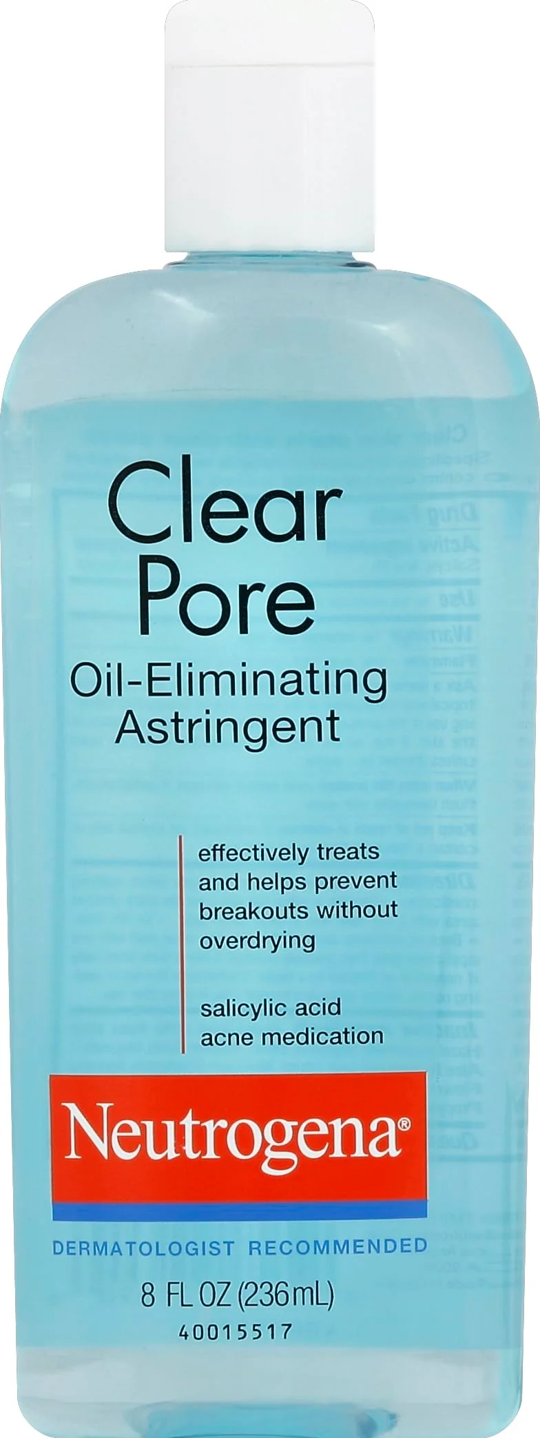 Reusable Neutrogena Clear Pore Oil Eliminating Astringent 8 Fl Oz Artisan