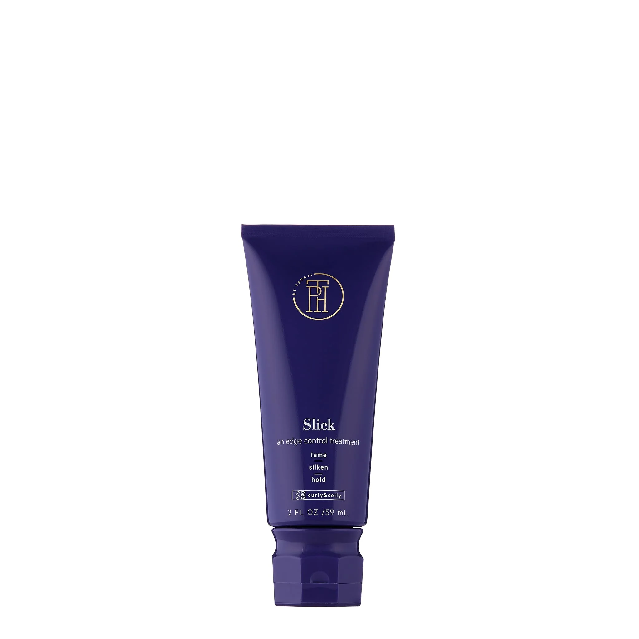Effective TPH BY TARAJI Slick Edge Control Treatment with Castor Oil Silky Hair Style Cream for Edges Baby Hairs for Coily Curly Hair Cruelty Vegan Fast