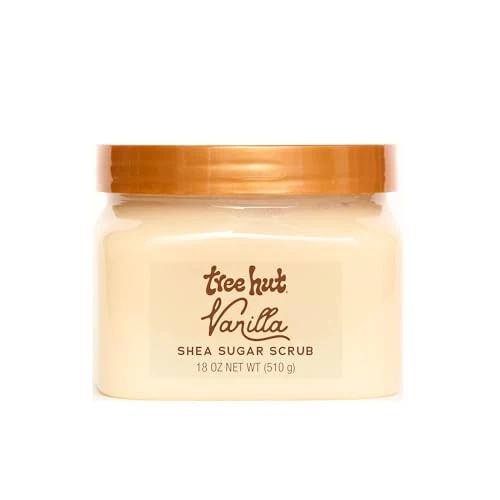 Environmentally Friendly Tree Hut Vanilla Shea Sugar Scrub Easter Gifts for Women Exfoliating Hydrating Body Scrub with Shea Butter Essential Oils Smooth Skin For All Pure