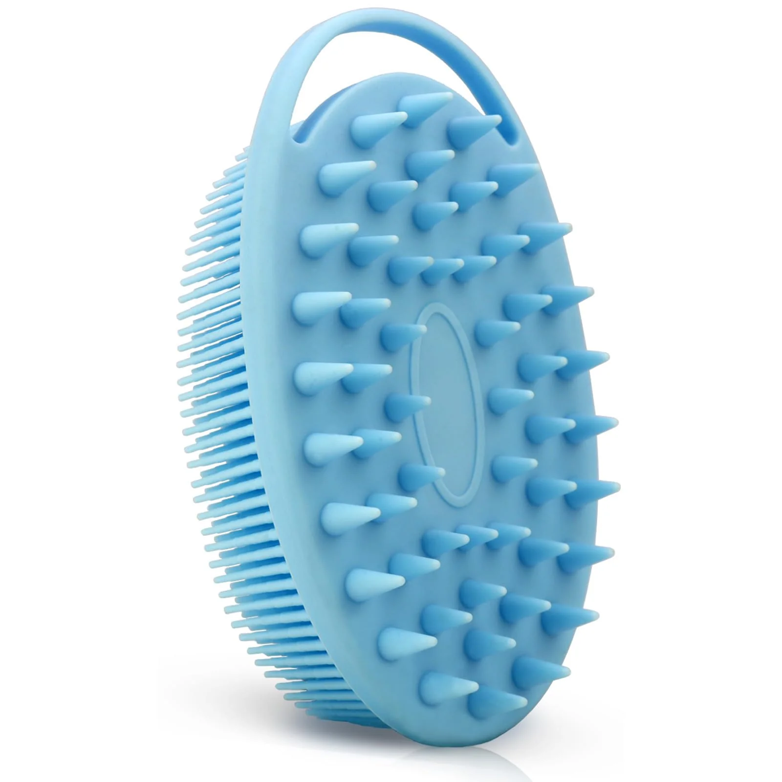 Carefully Designed Upgrade 2 in 1 Bath and Shampoo Body Brush Silicone Body Scrubber for Use in Shower Exfoliating Body Brush Premium Silicone Loofah Head Scrubber