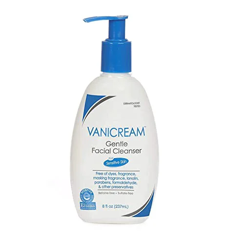 Minimalist Vanicream Gentle Facial Cleanser for sensitive skin with pump dispenser - dye fragrance preservative - oil and non comedogenic Refined