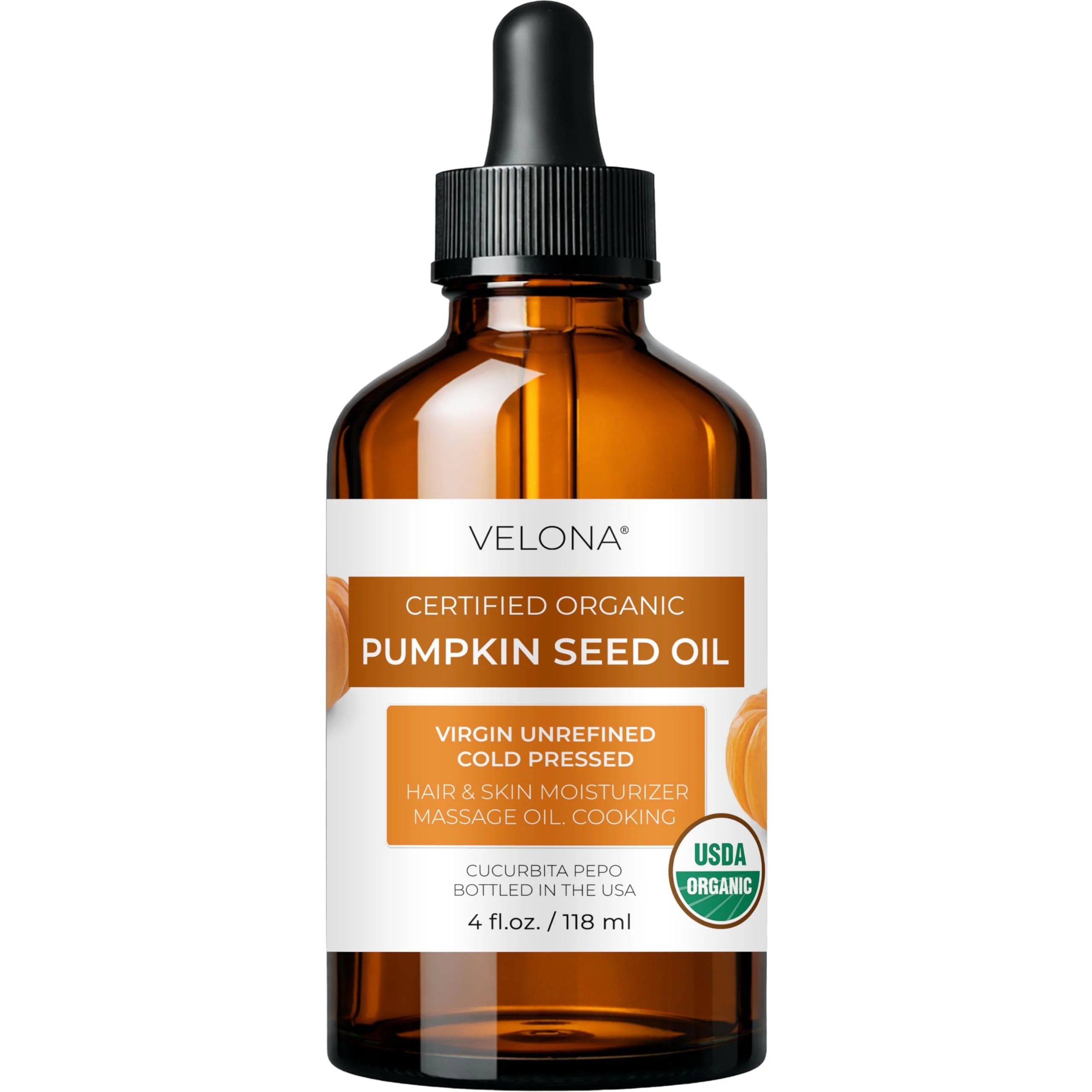 Unique velona Pumpkin Seed Oil USDA Organic - 4 Fl Oz Pure