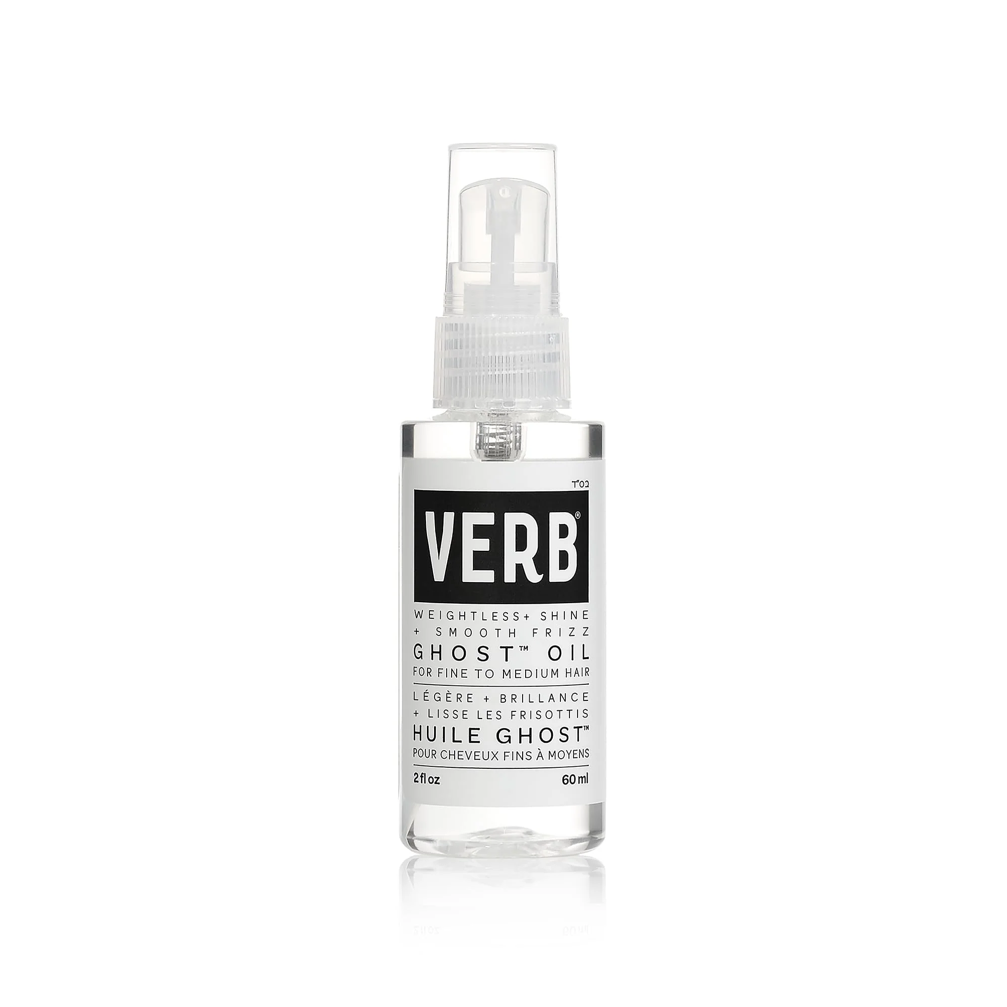 High-End VERB Ghost Oil 2 fl oz- Weightless Hair Oil for Fine to Medium Hair - Smooths Frizz Adds Shine - No Parabens Gluten or Harmful Sulfates Original