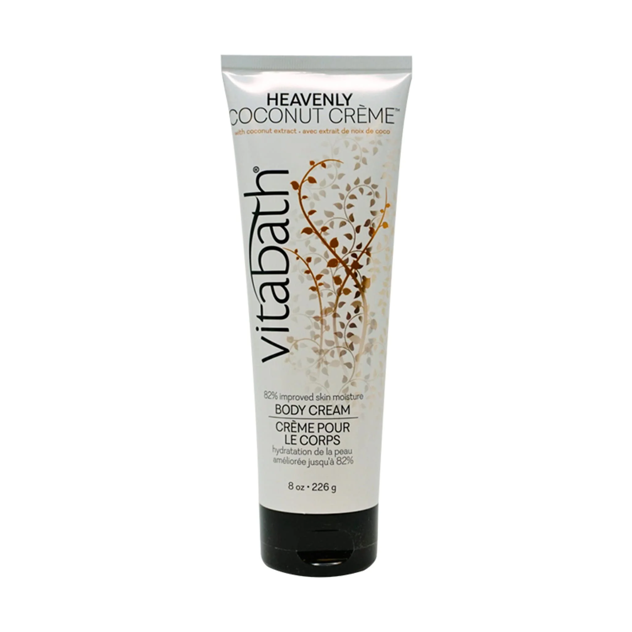 Premium Material Vitabath Heavenly Coconut Creme Moisturizing Body Cream - Soothing Hydration Vitamin Nutrient Skin Care - Replenishing All Over Dry Skin Lotion Reliable