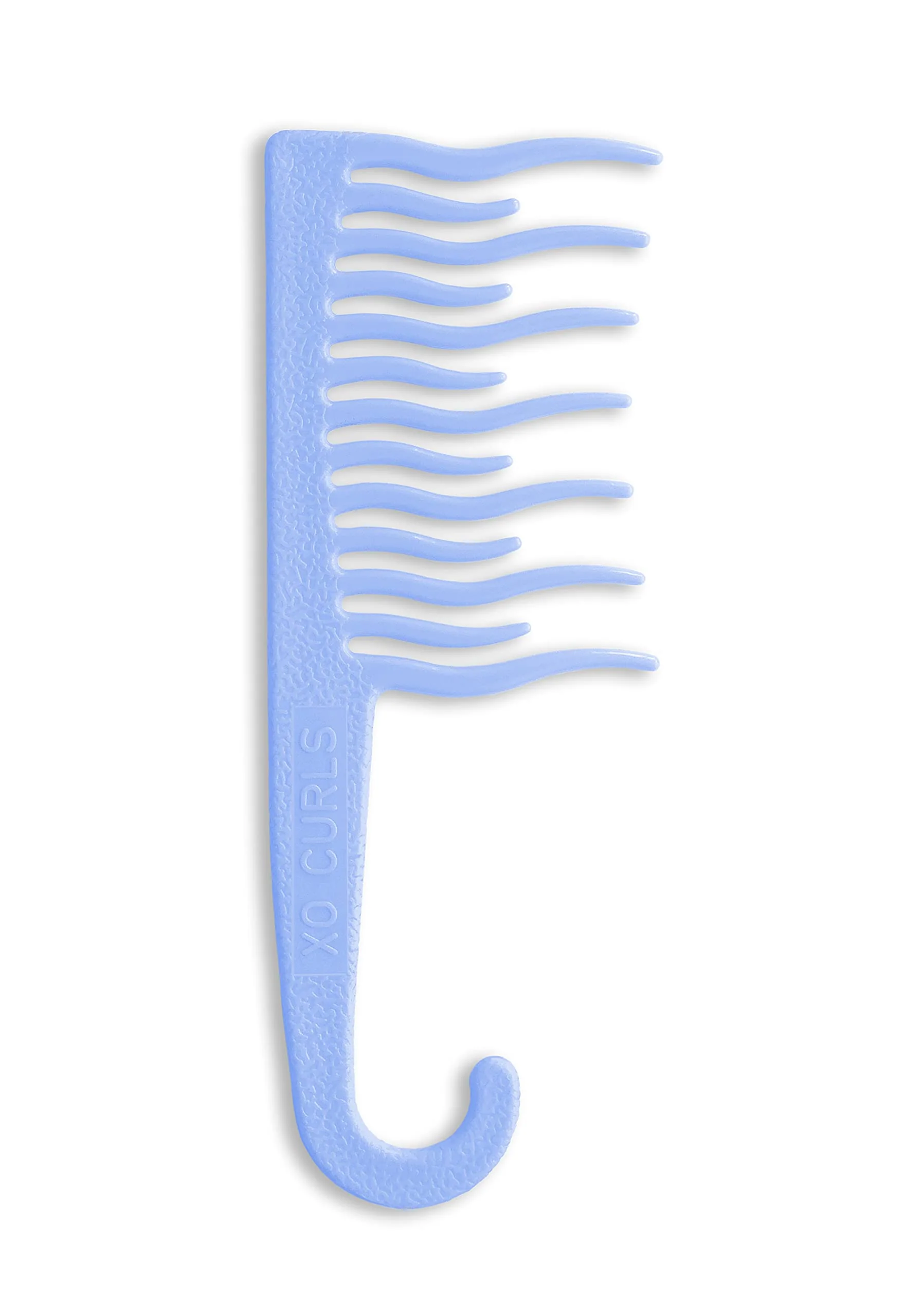 Functional XO Curls Shower detangling hair comb Wide tooth comb Comb with hook for easy hanging in shower Gentle on Scalp Hair comb for with curly wavy Luxury