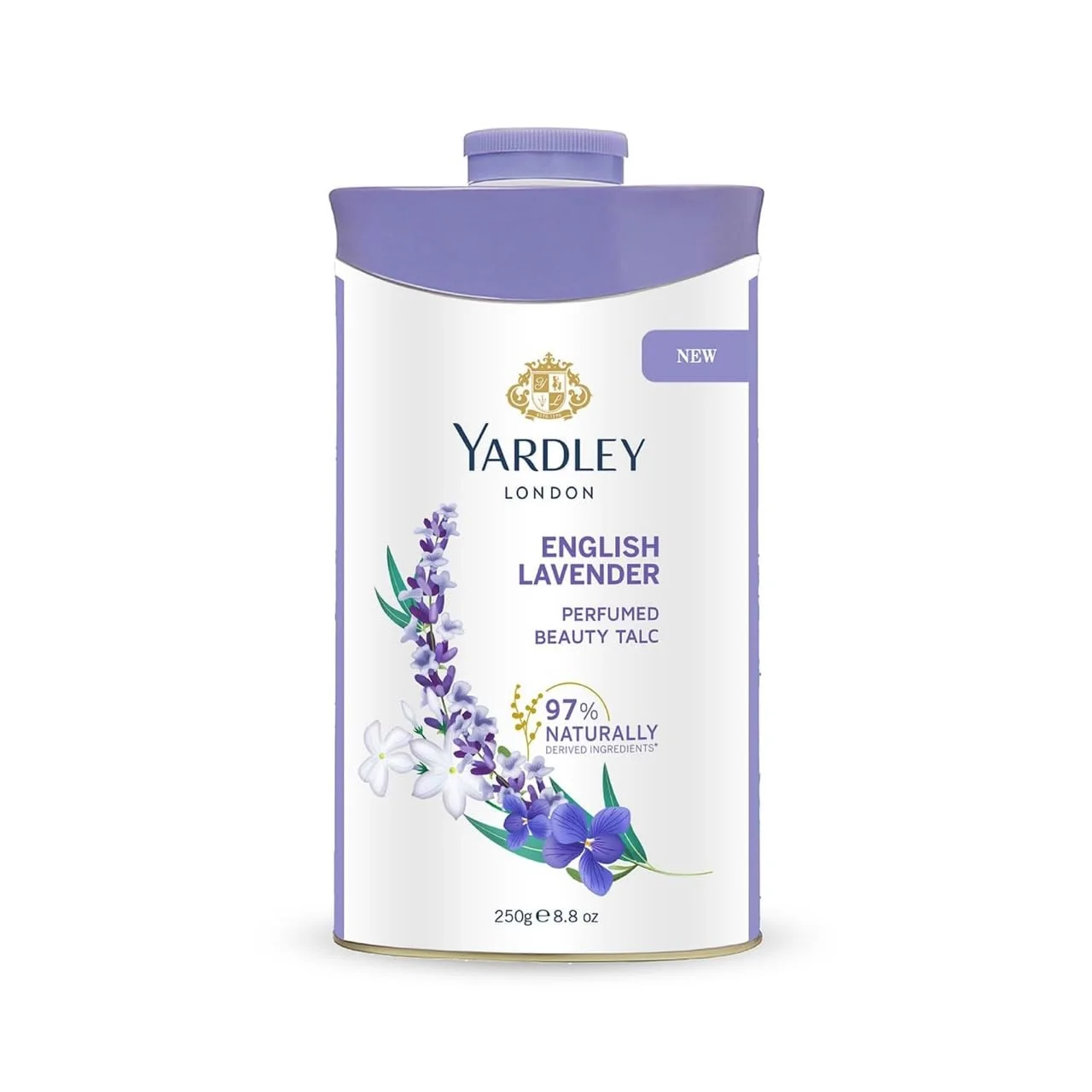 Easy-to-Use Yardley English Lavender Perfumed Talc 250g 8.81 Ounce Pack of 1 Authentic