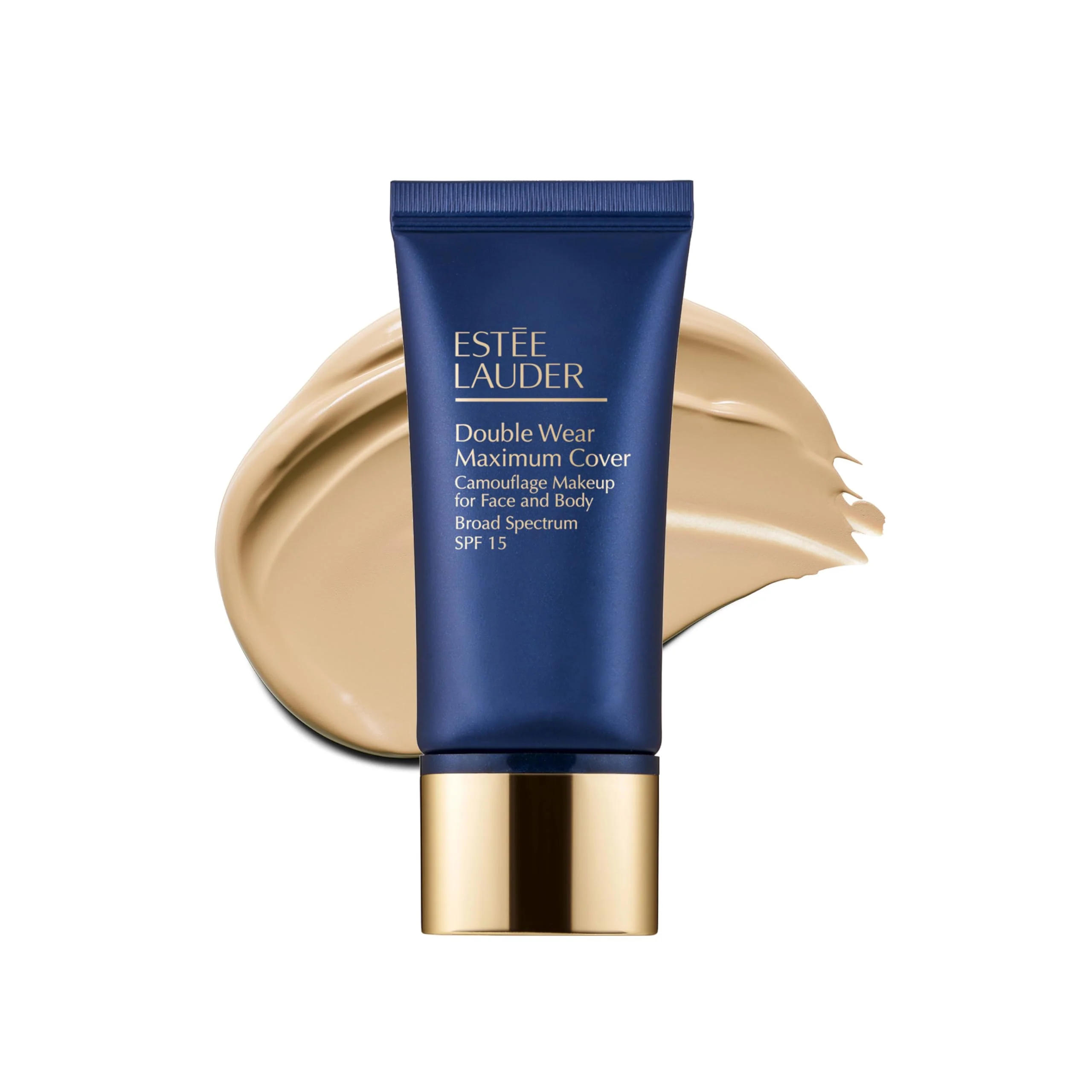 Prestigious Estée Lauder Double Wear 24-Hour Maximum Cover Camouflage Foundation for Face and Body SPF 15 Full Coverage Tattoo Cover Up Makeup Waterproof 1.0 Versatile