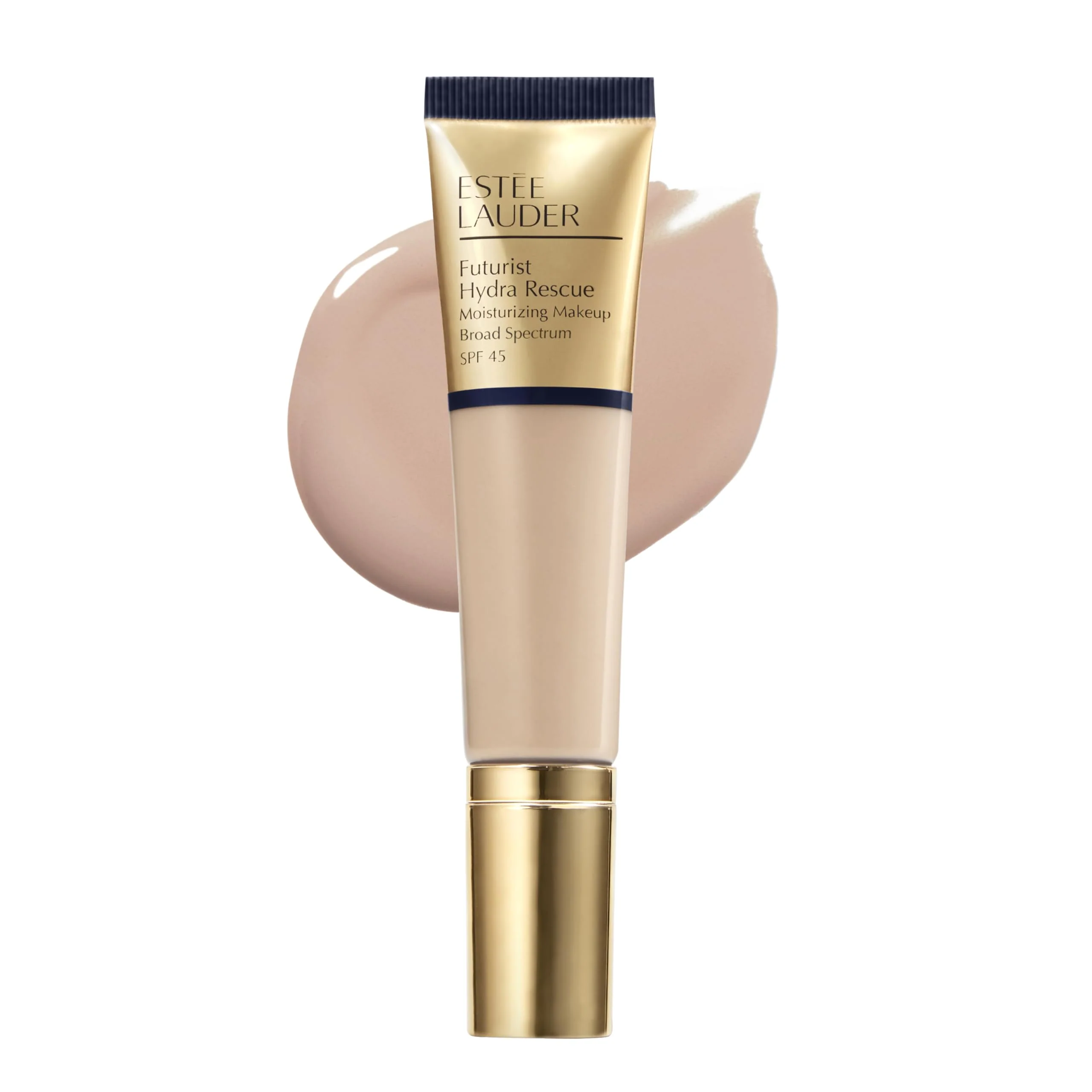 High-Performance Estée Lauder Futurist Hydra Rescue Moisturizing Foundation Makeup SPF 45 for a 12-Hour Glow 1.2 Fl Oz 2C1 Pure Beige Secure