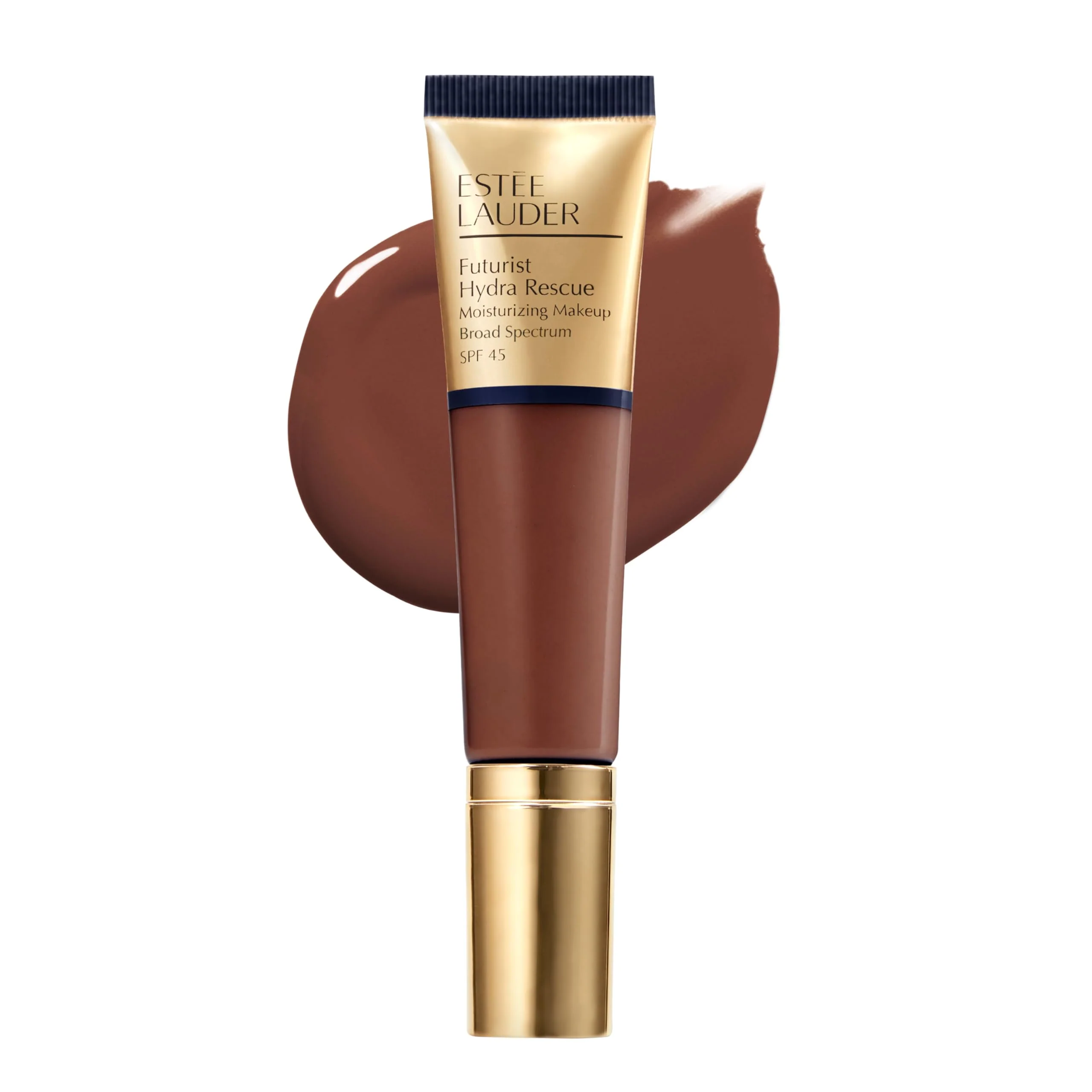 Functional Estée Lauder Futurist Hydra Rescue Moisturizing Foundation Makeup SPF 45 for a 12-Hour Glow 1.2 Fl Oz 7N2 Rich Amber Original