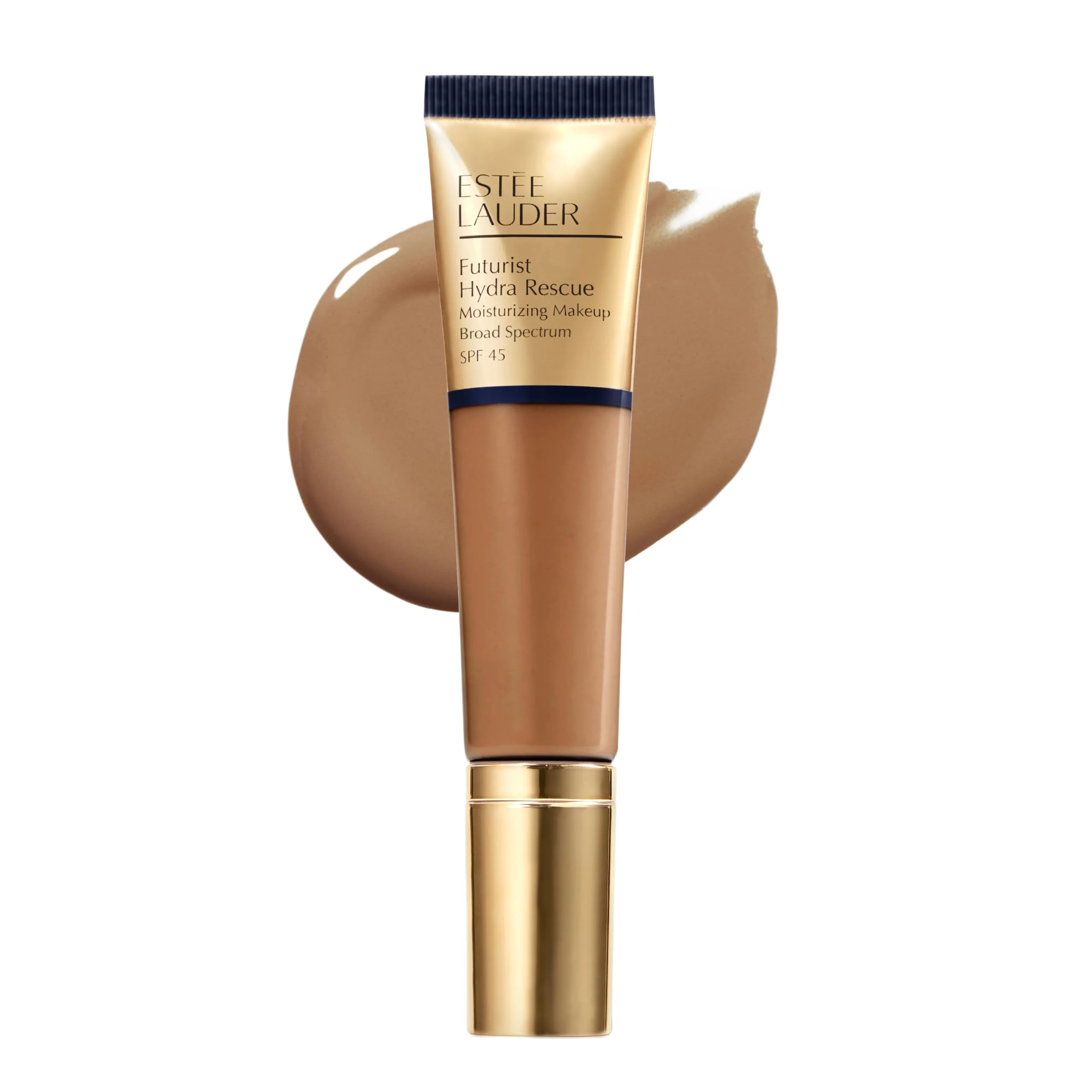 Easy-to-Use Estée Lauder Futurist Hydra Rescue Moisturizing Foundation Makeup SPF 45 for a 12-Hour Glow 1.2 Fl Oz 6N1 Mocha Refined